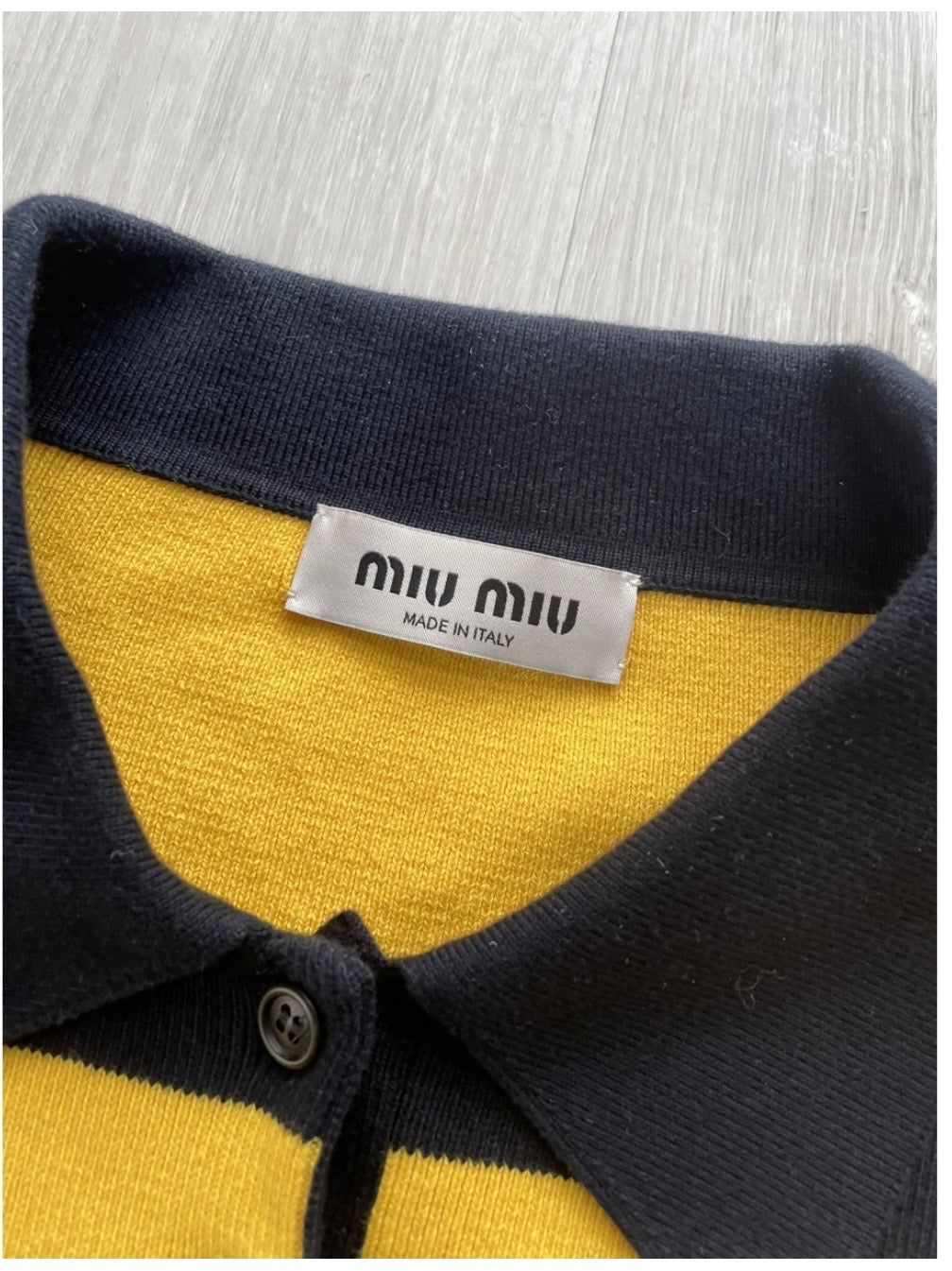 Miu Miu Pullover a Righe - Giallo e Nero