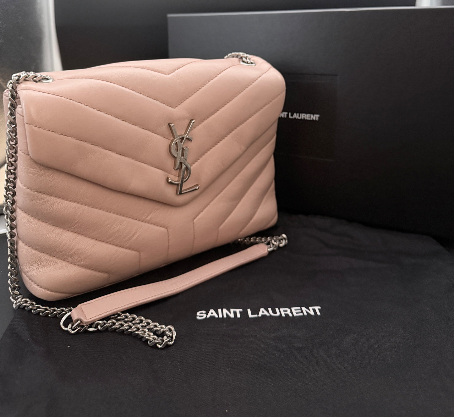 Saint Laurent Loulou Small – Rosa