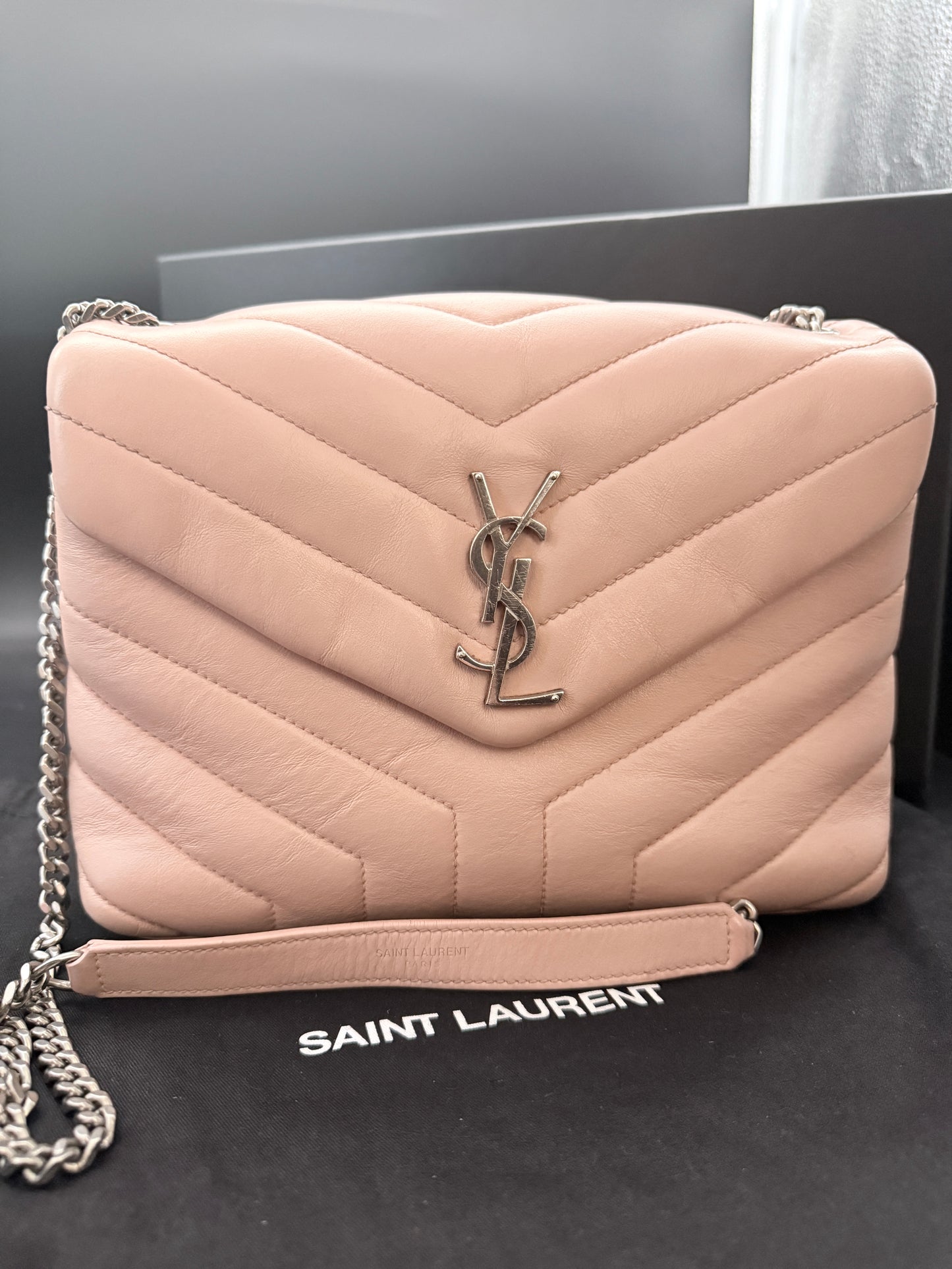 Saint Laurent Loulou Small – Rosa