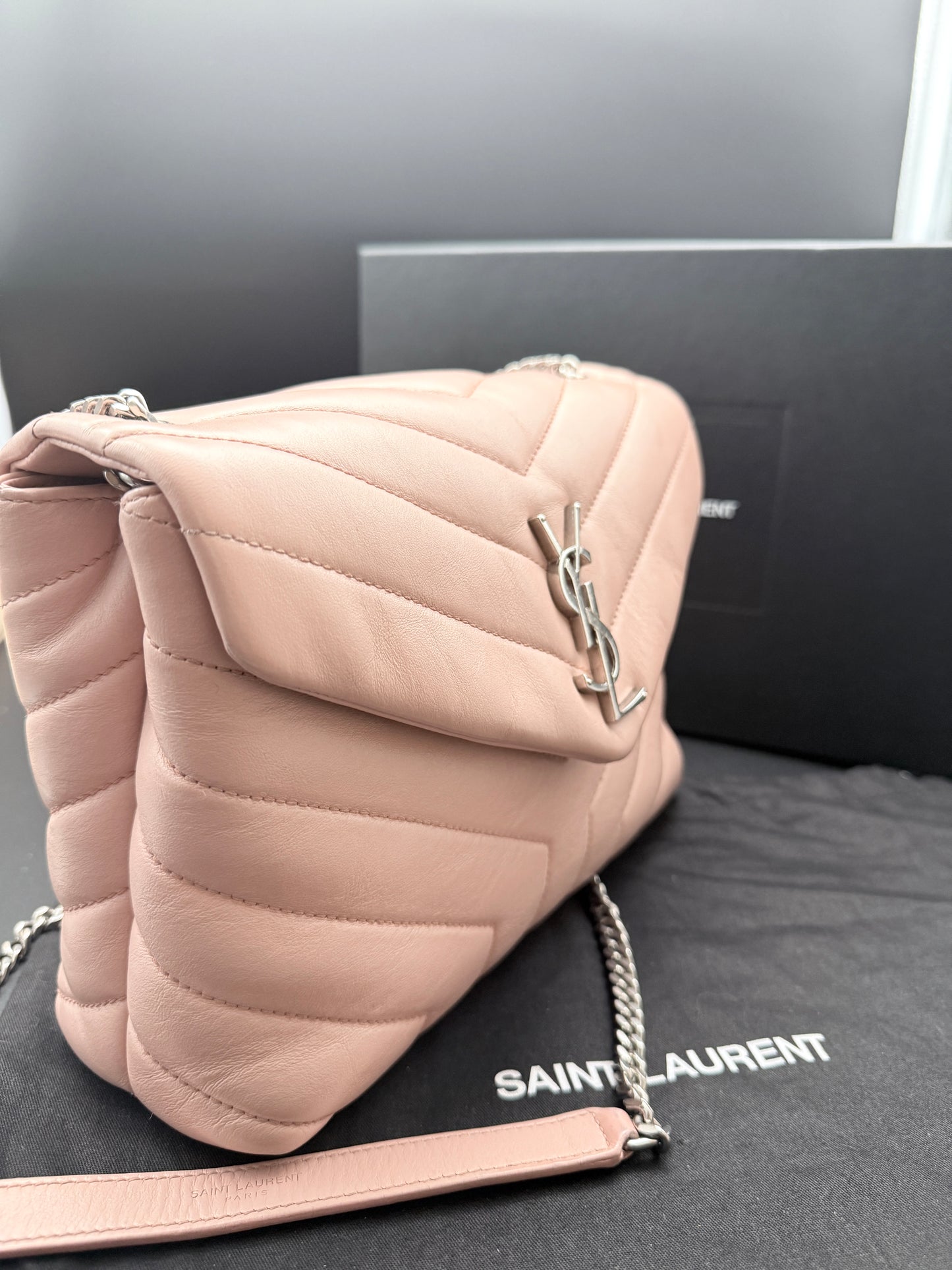 Saint Laurent Loulou Small – Rosa