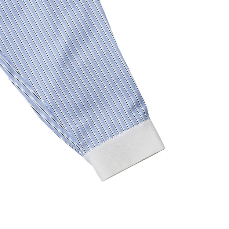 Miu Miu Camicia a Righe Celeste e Bianca