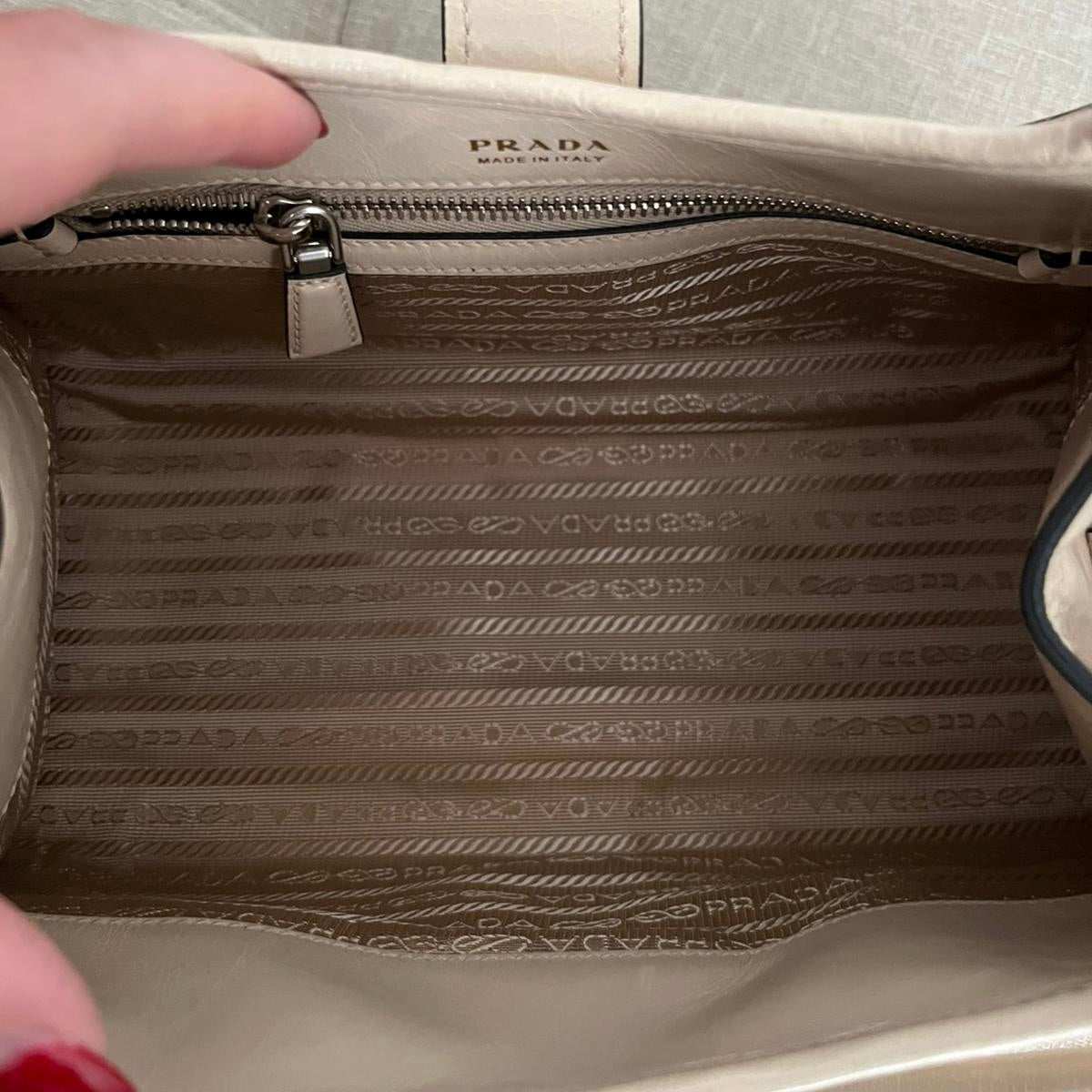 Prada Small Leather Tote Bag