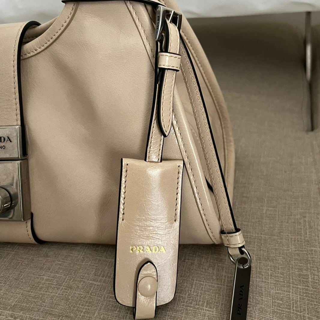 Prada Small Leather Tote Bag