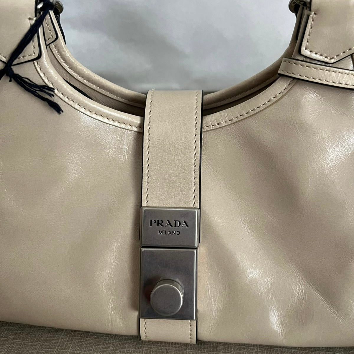 Prada Small Leather Tote Bag