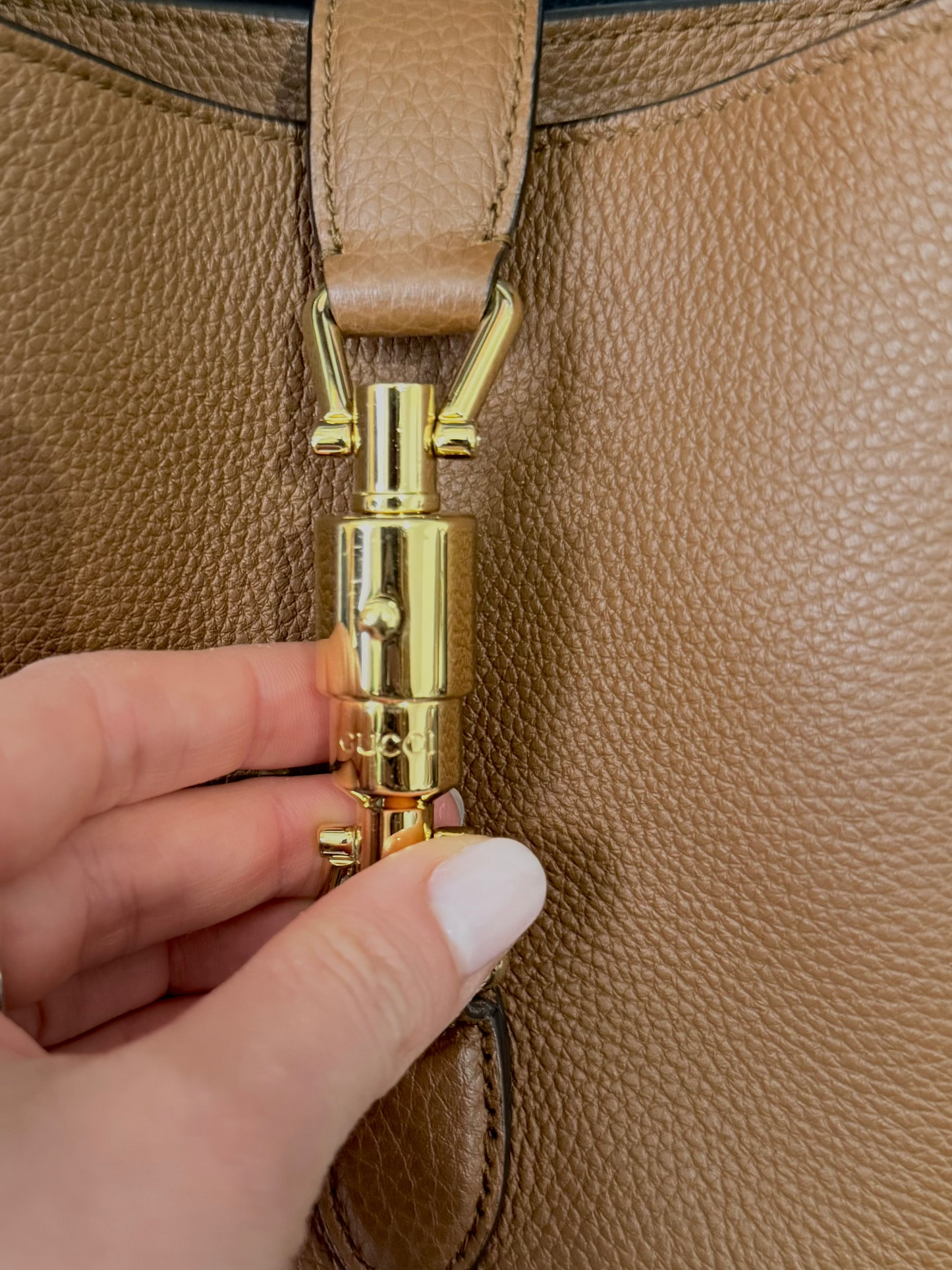 Gucci Jackie 1961 in pelle marrone