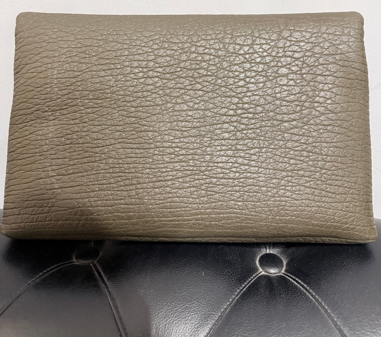 Saint Laurent Envelope Cassandre Pouch color muschio