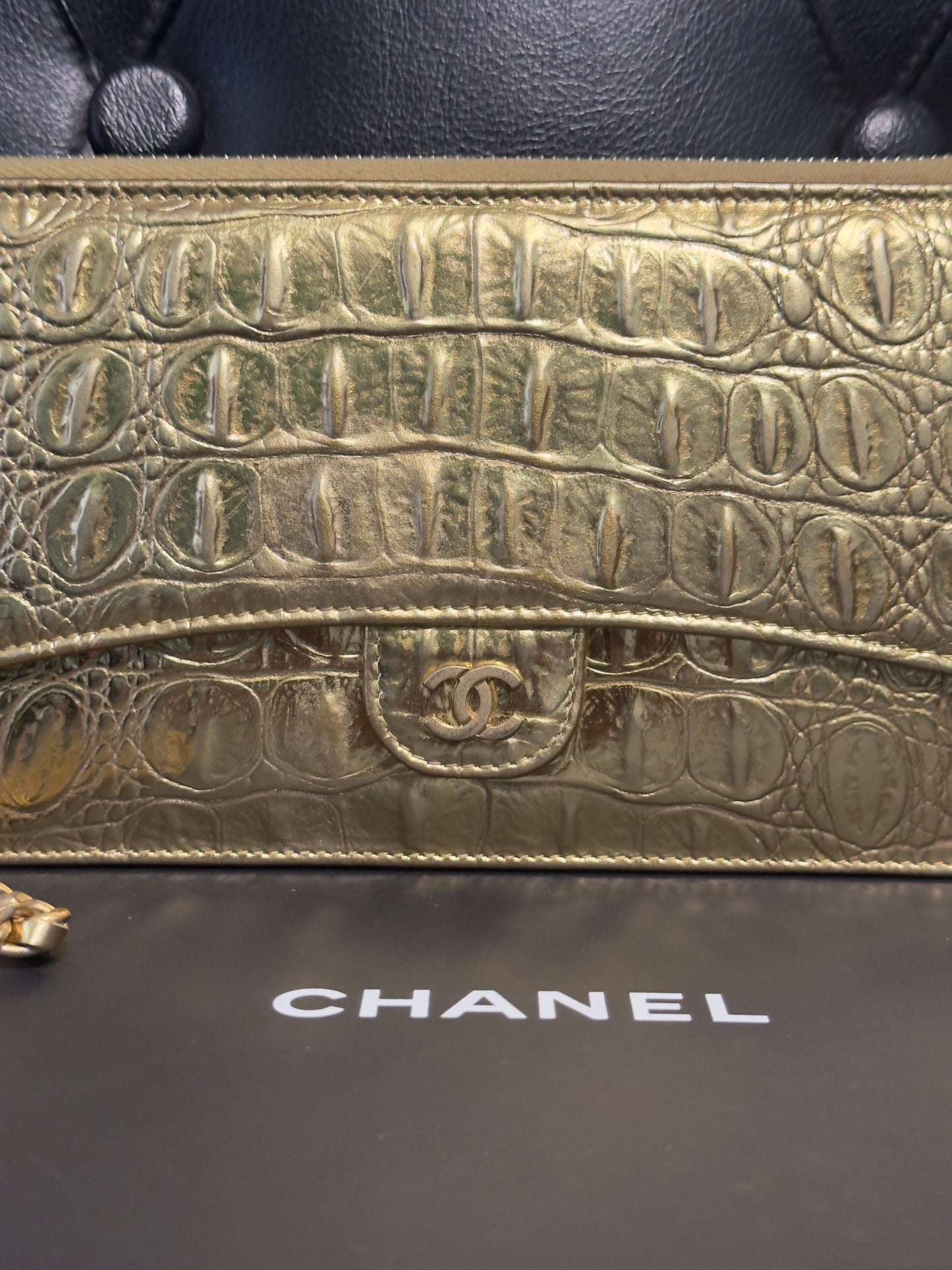 Chanel Borsa 19A Egyptian Gold Croc