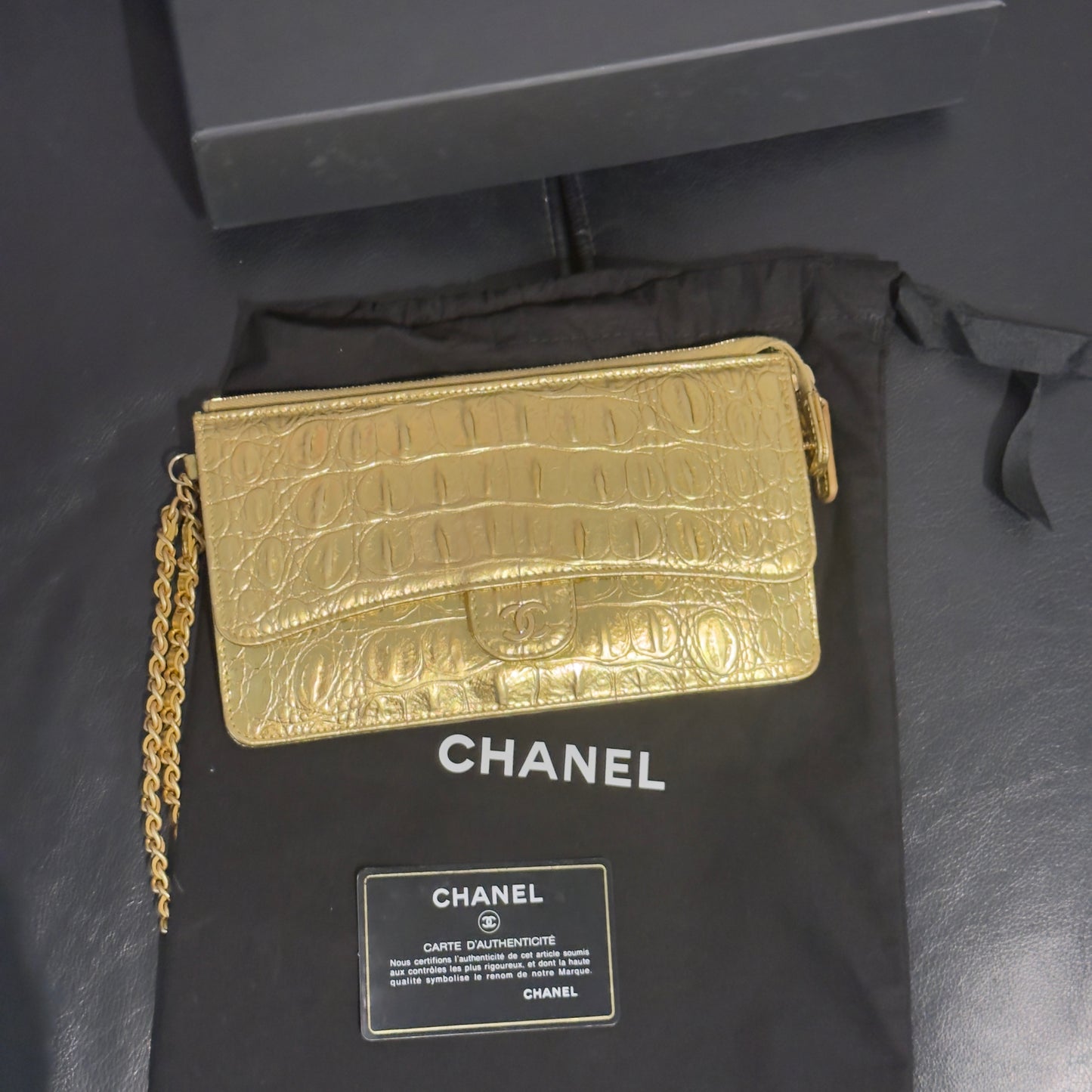 Chanel Borsa 19A Egyptian Gold Croc