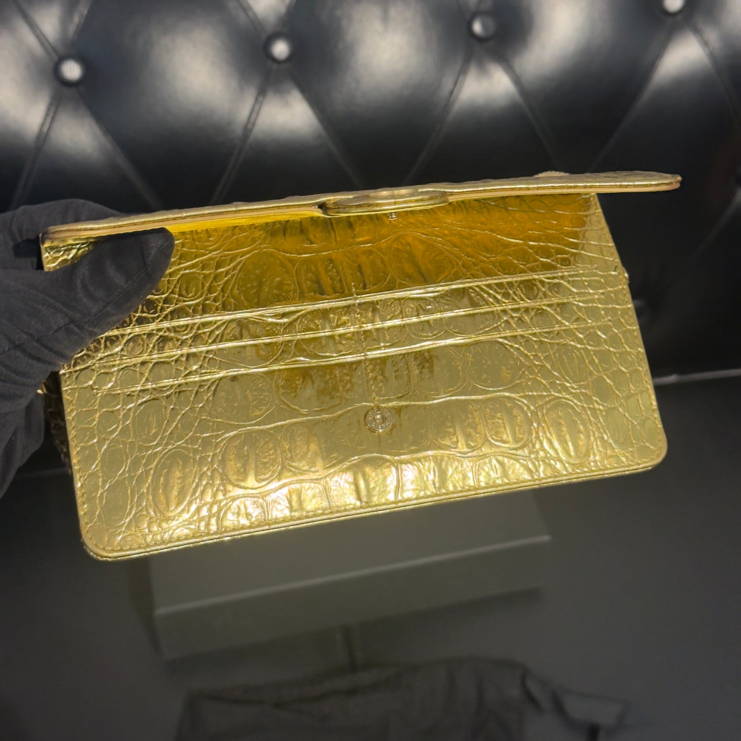 Chanel Borsa 19A Egyptian Gold Croc