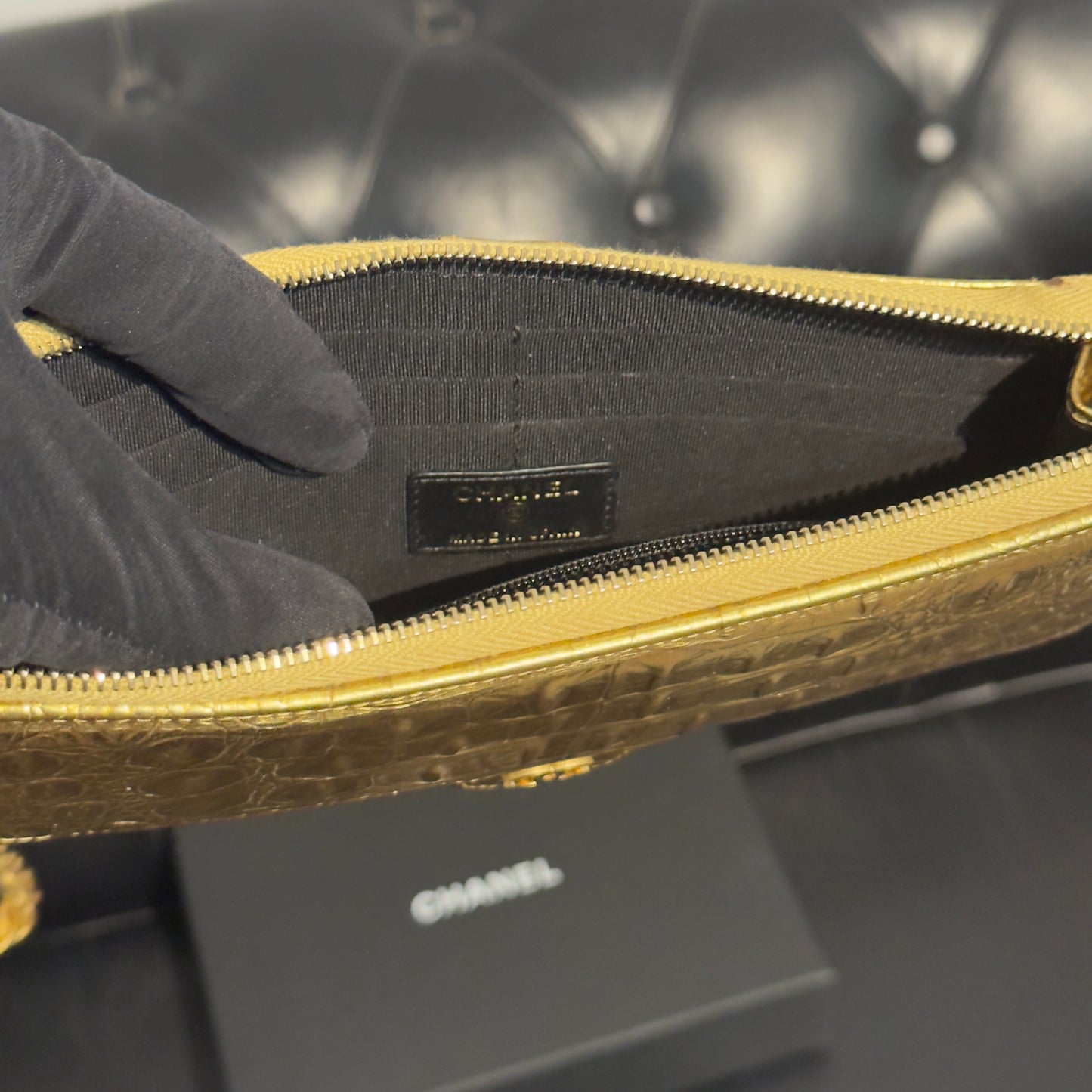 Chanel Borsa 19A Egyptian Gold Croc