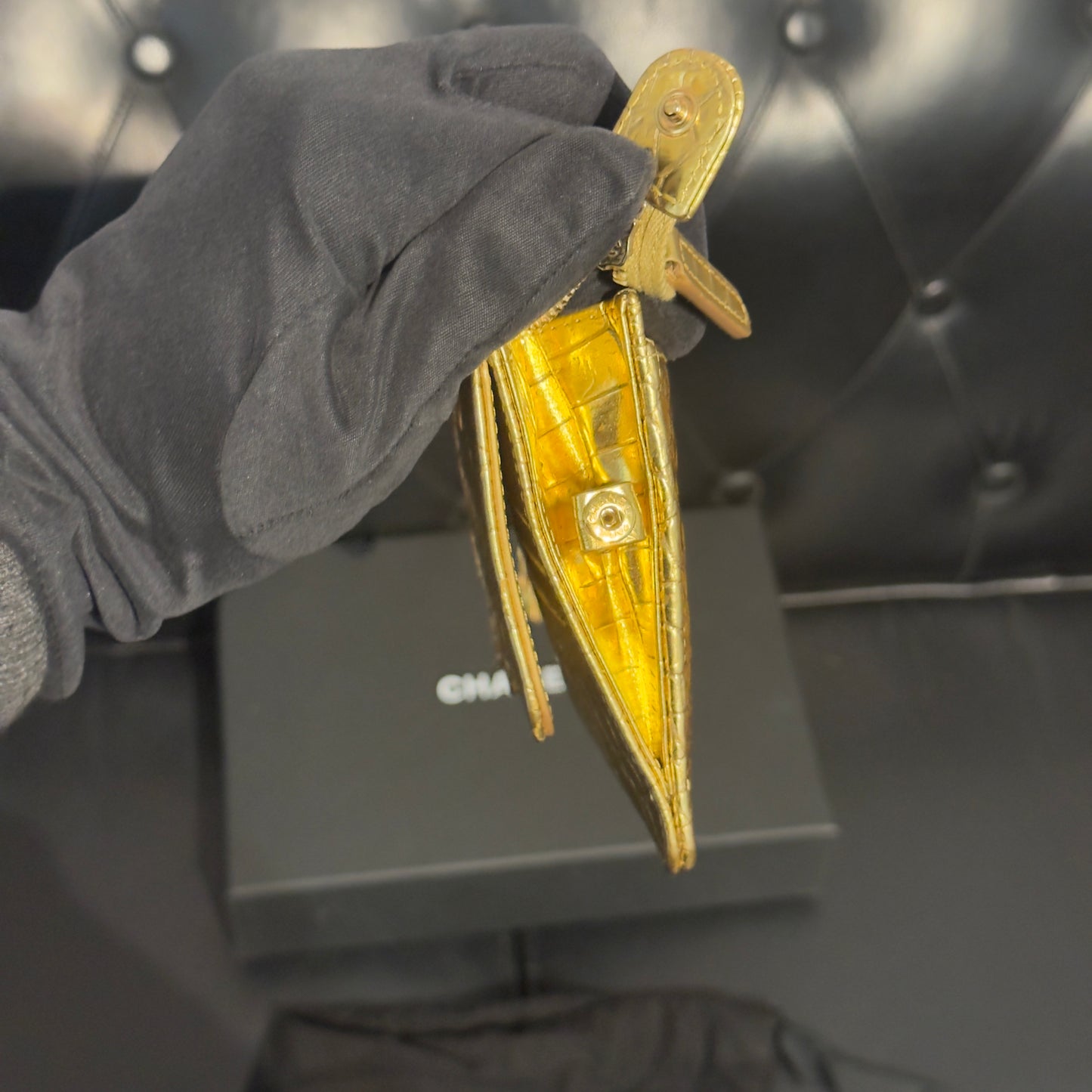 Chanel Borsa 19A Egyptian Gold Croc