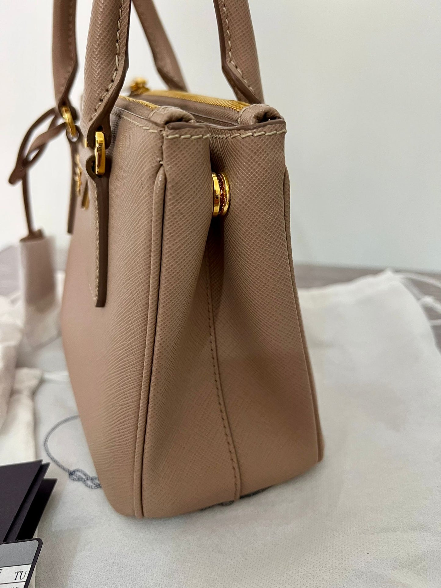 Prada Galleria Mini Saffiano Cipria