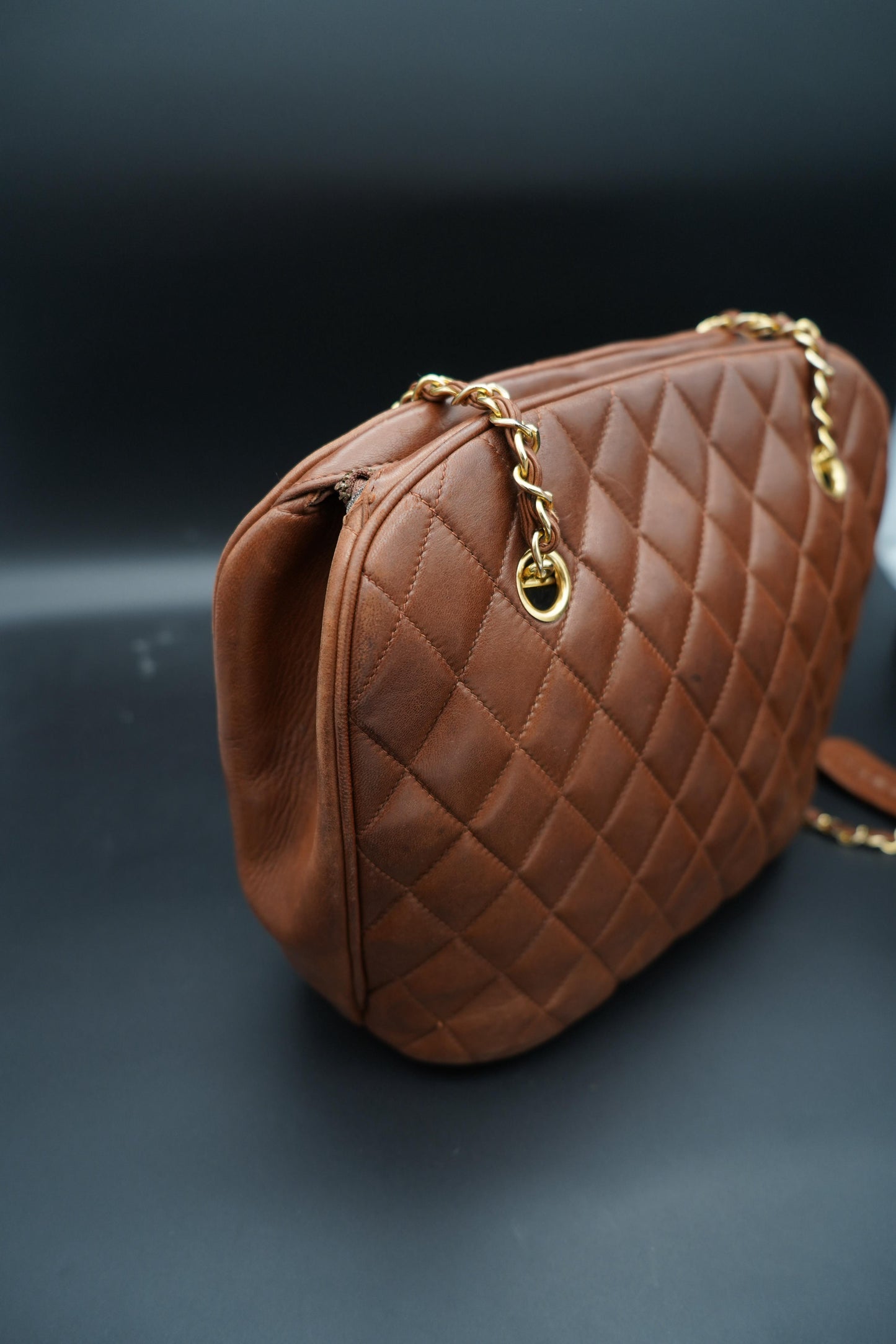 Chanel Jumbo Seltene 1990 Brown
