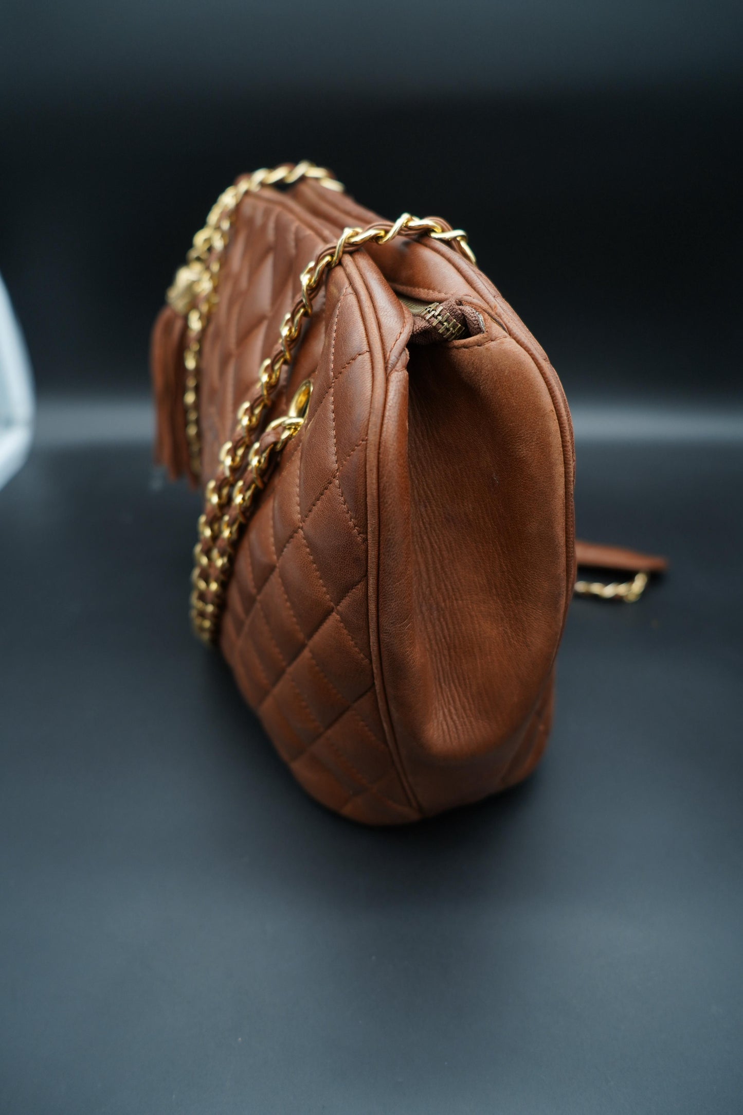 Chanel Jumbo Seltene 1990 Brown