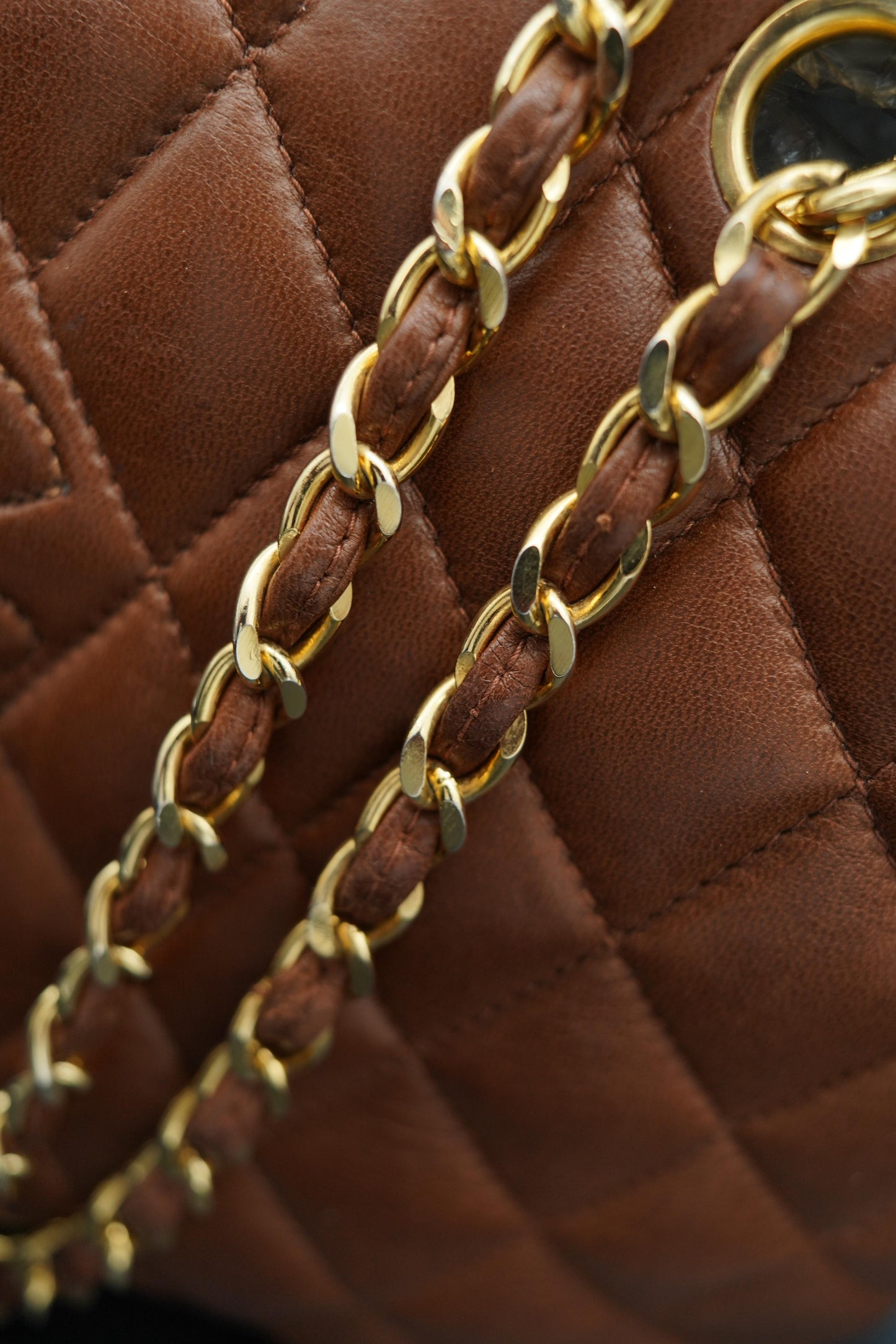 Chanel Jumbo Seltene 1990 Brown