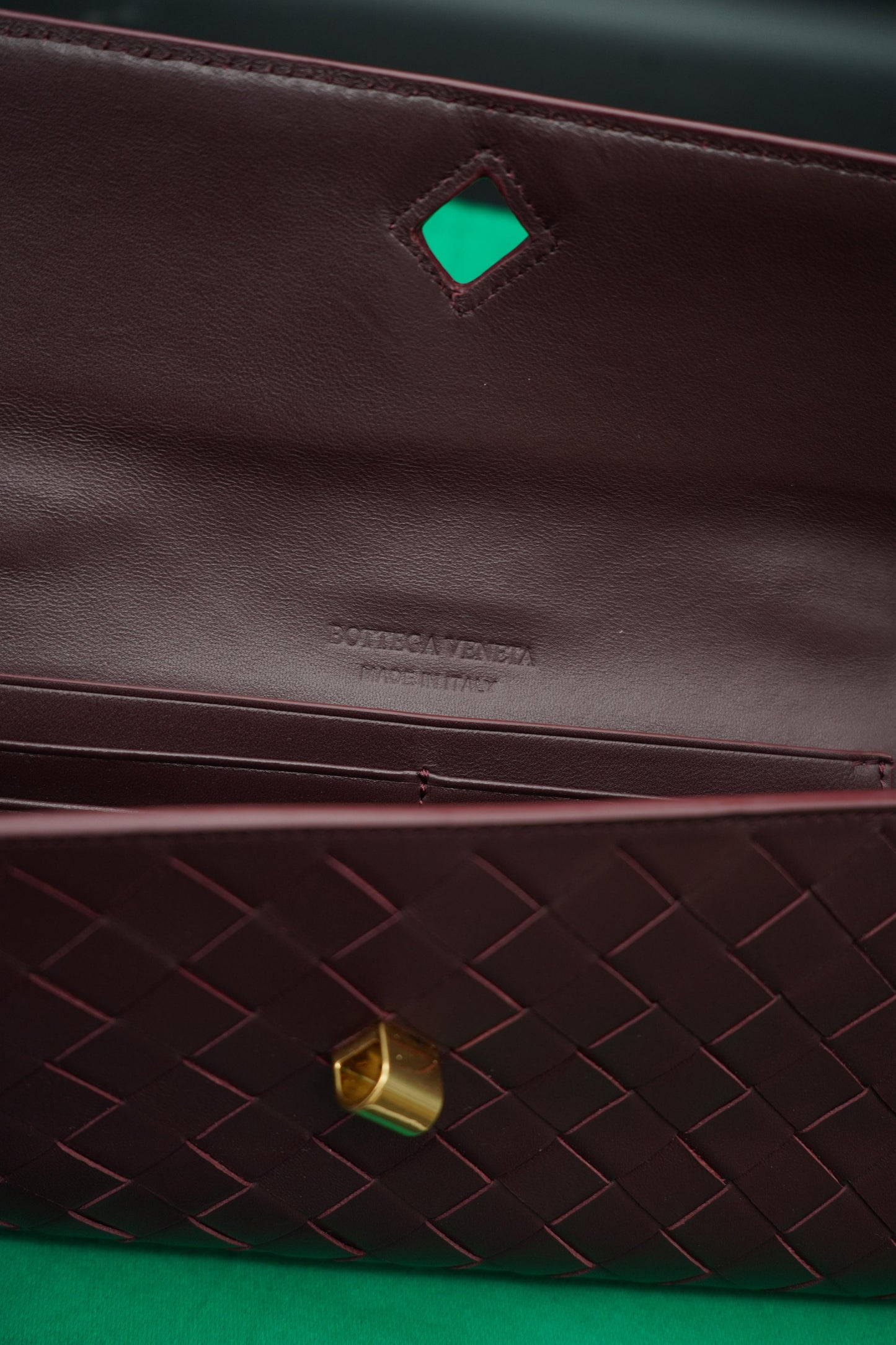 Bottega Veneta Clutch Andiamo Dark Barolo