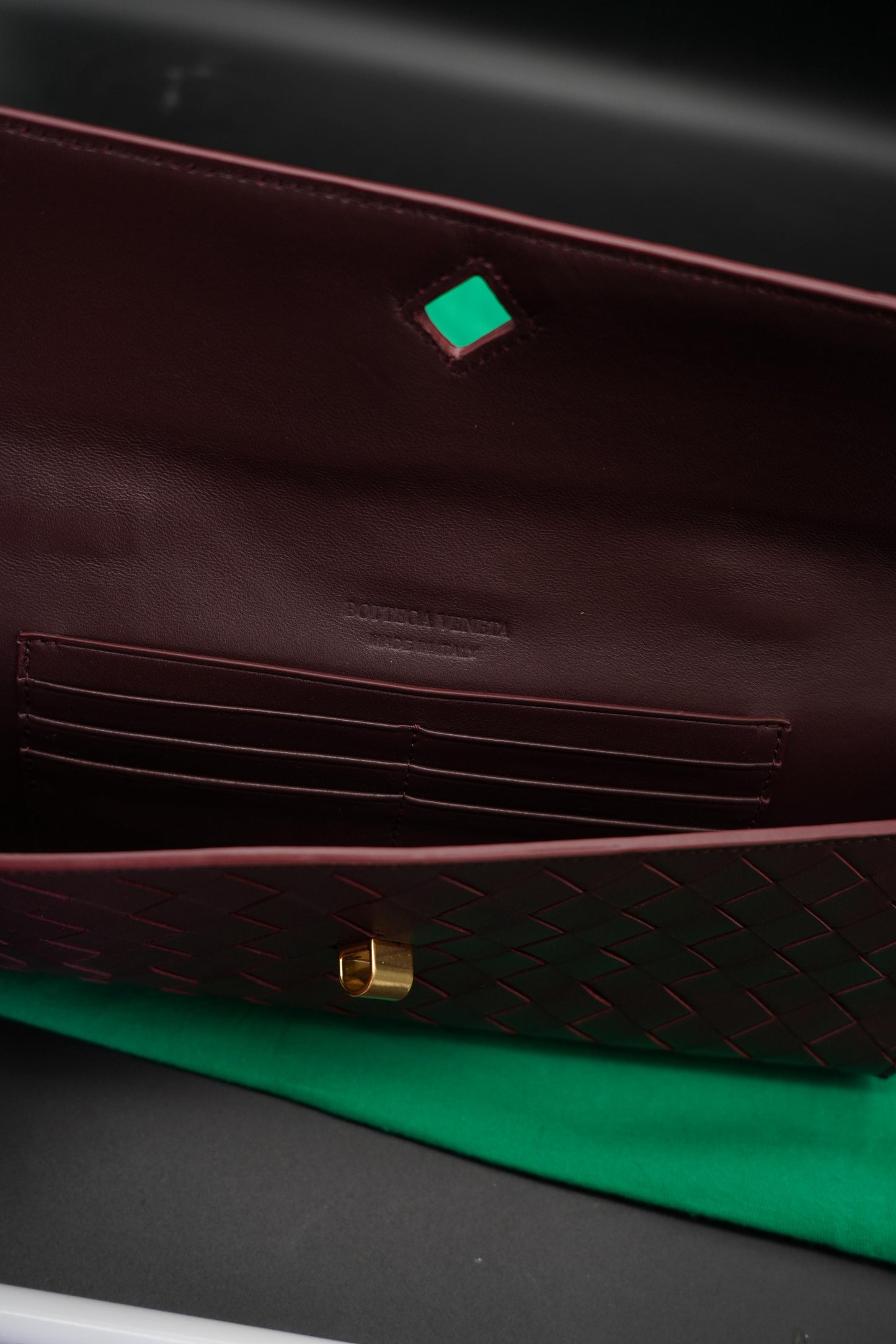 Bottega Veneta Clutch Andiamo Dark Barolo