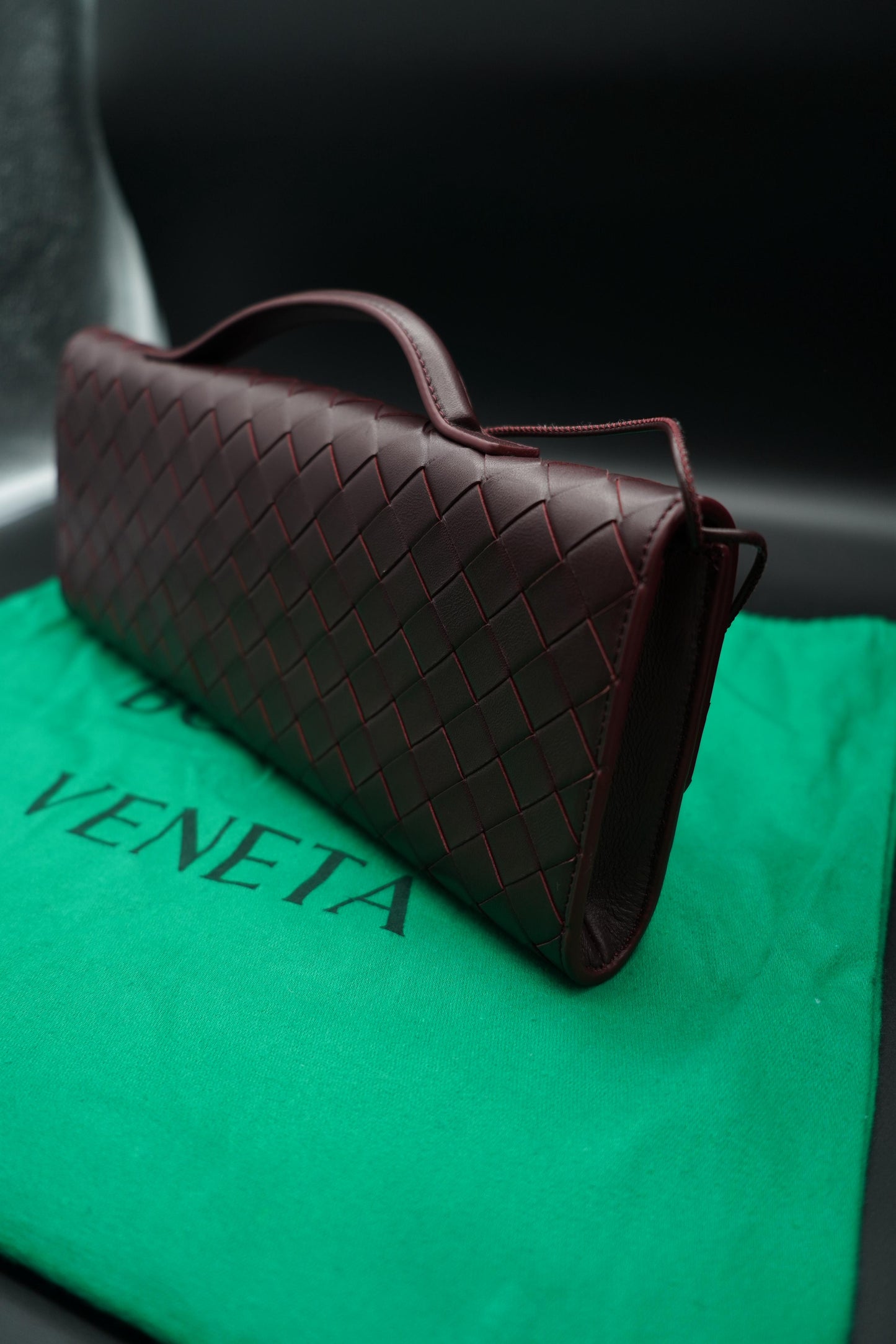 Bottega Veneta Clutch Andiamo Dark Barolo