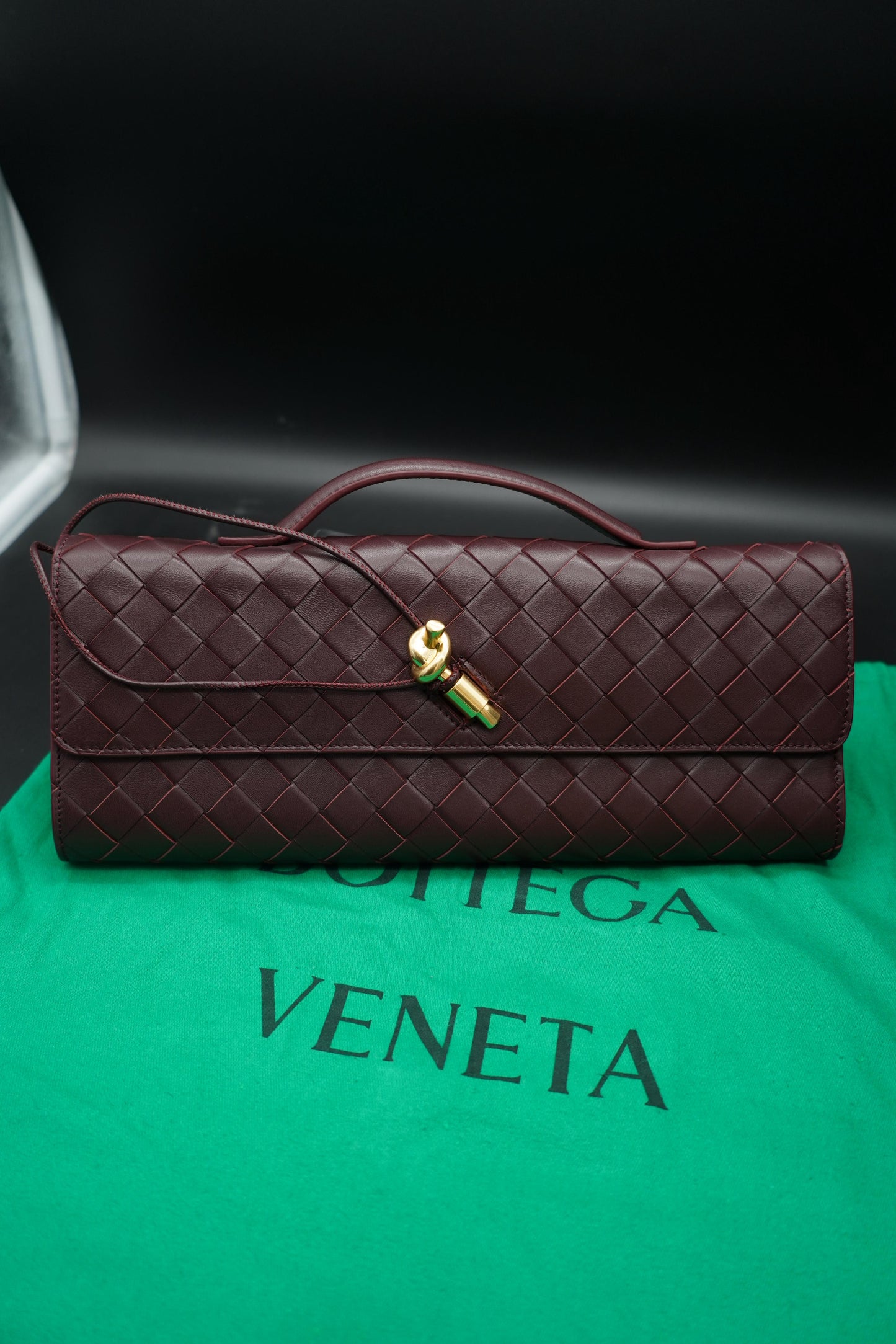 Bottega Veneta Clutch Andiamo Dark Barolo