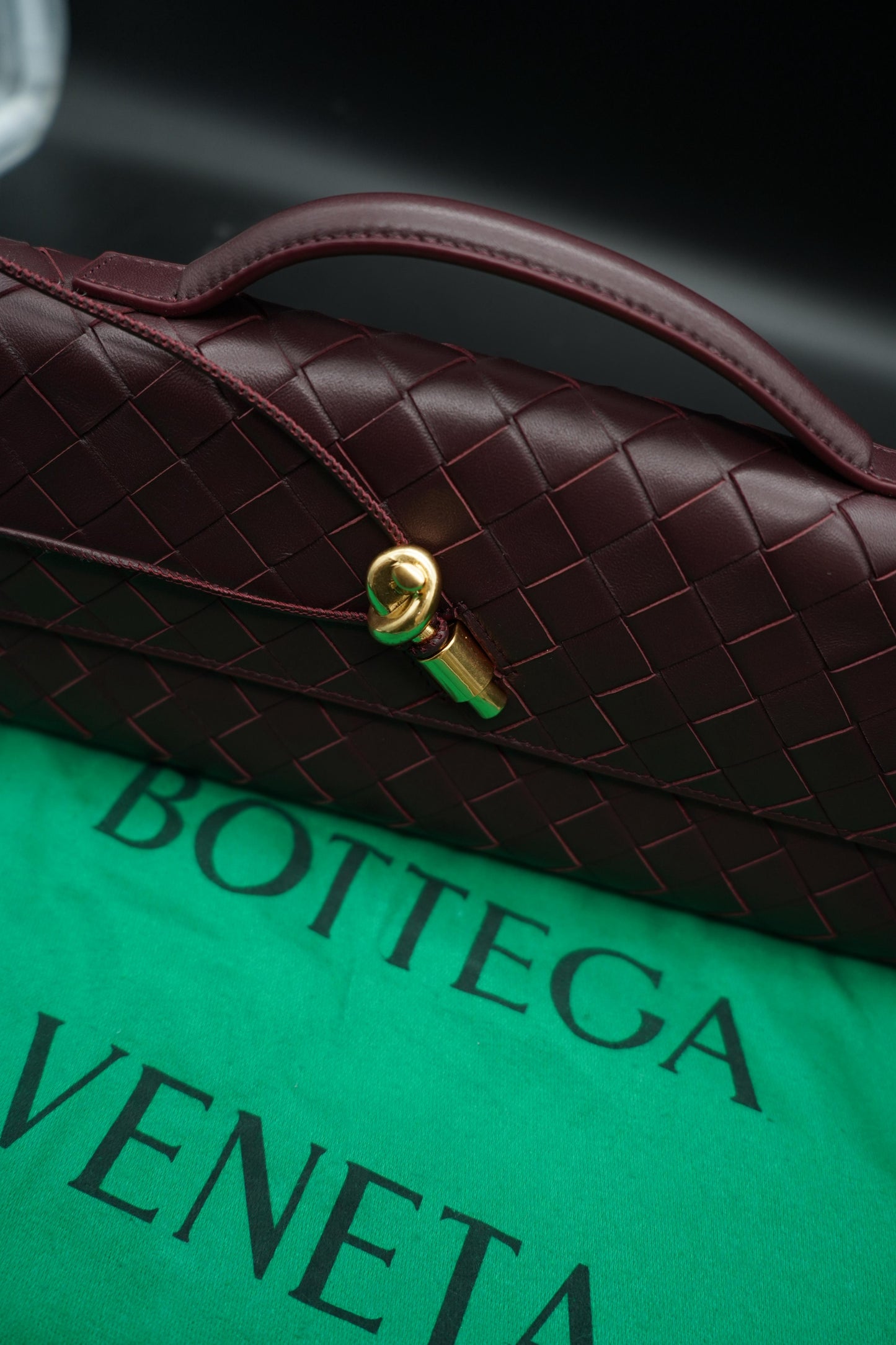 Bottega Veneta Clutch Andiamo Dark Barolo