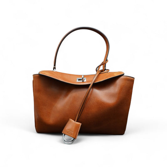 Balenciaga Rodeo Small - Borsa in Pelle Marrone Chiaro