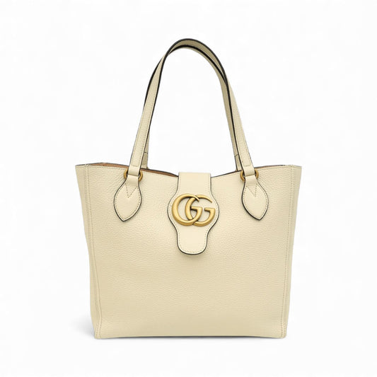 Gucci Ivory GG Dahlia Tote Bag
