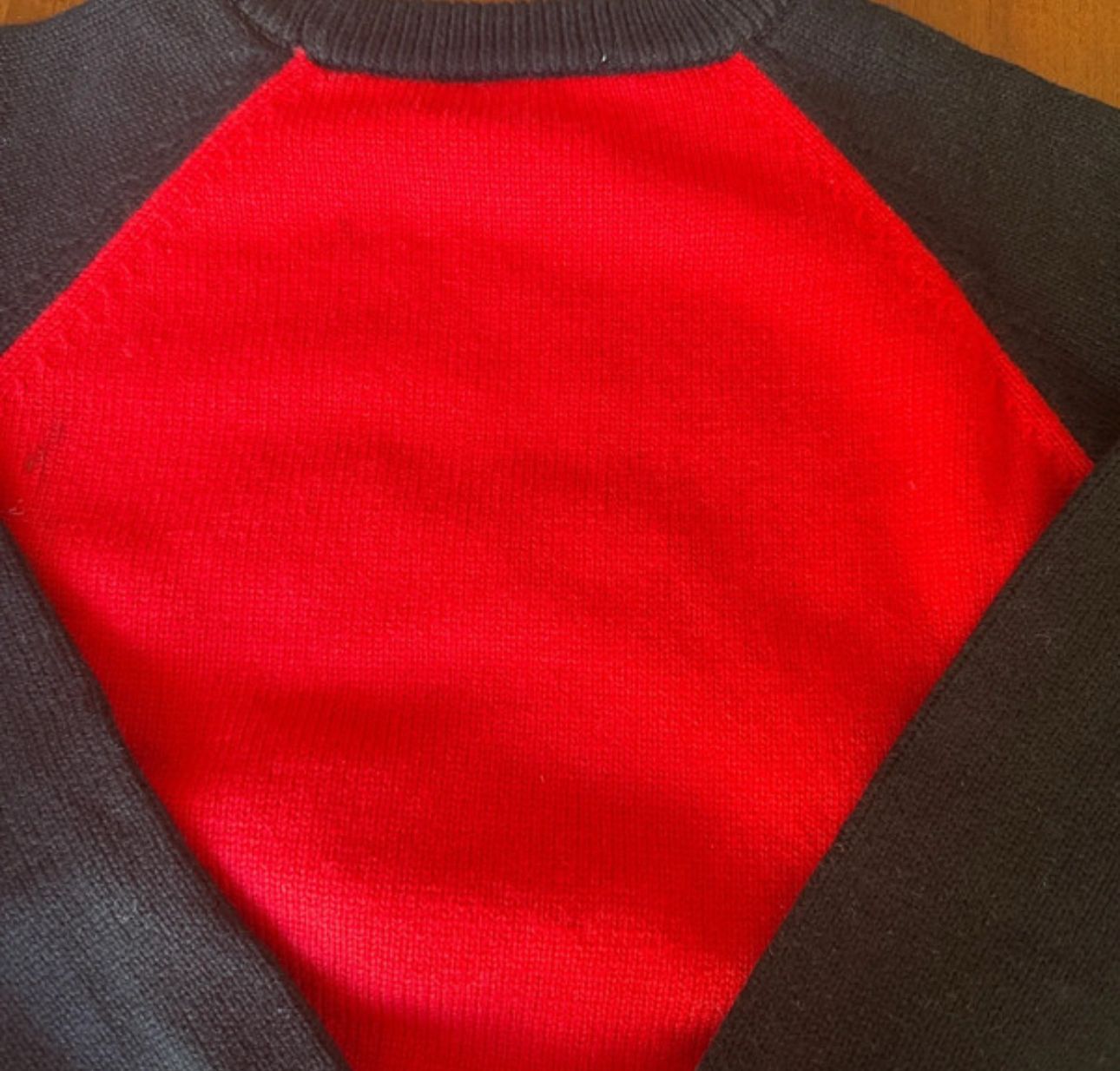 Miu Miu Maglione in Lana Blu e Rosso