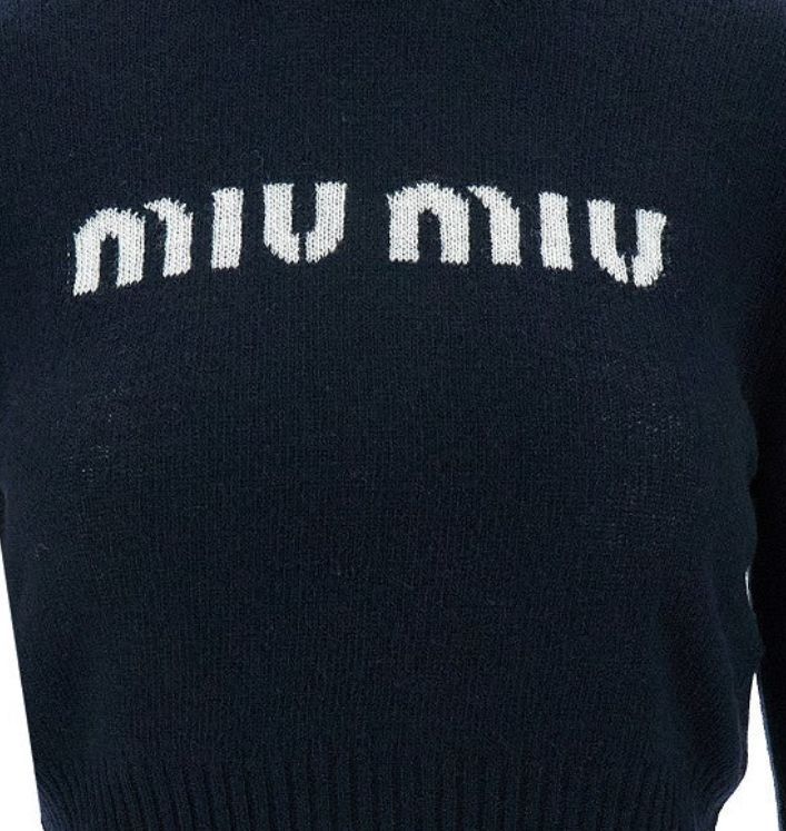 Miu Miu Maglione in Lana e Cashmere Nero