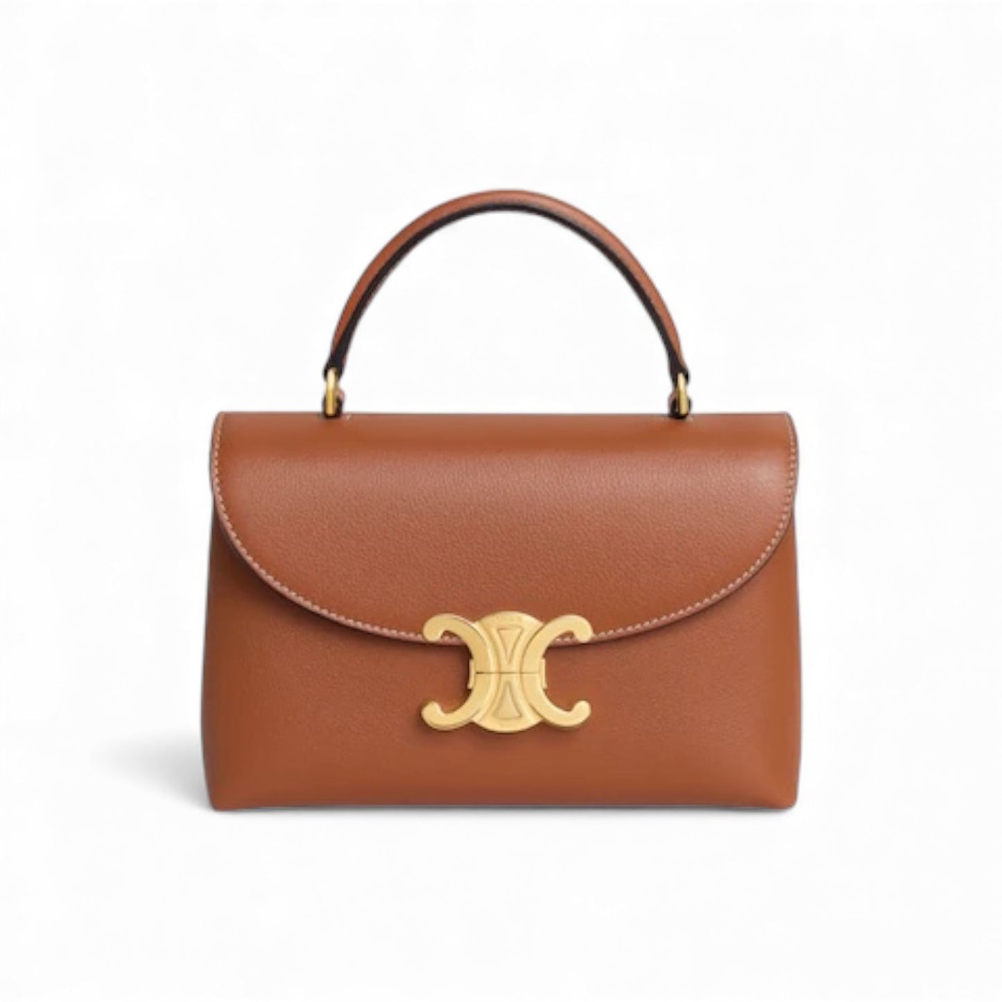 Celine Teen Nino Bag in pelle di vitello granata