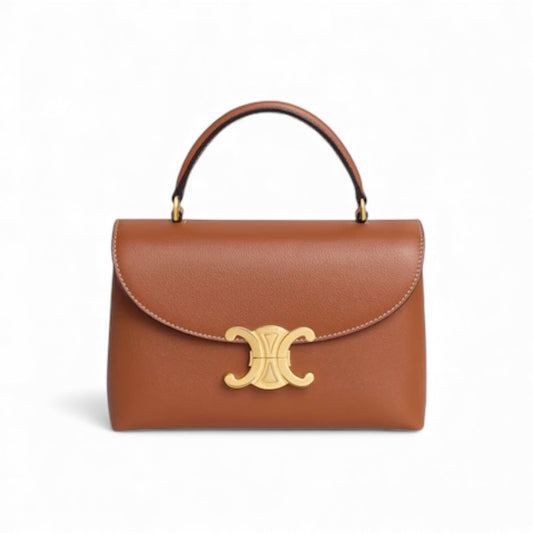 Celine Teen Nino Bag in pelle di vitello granata