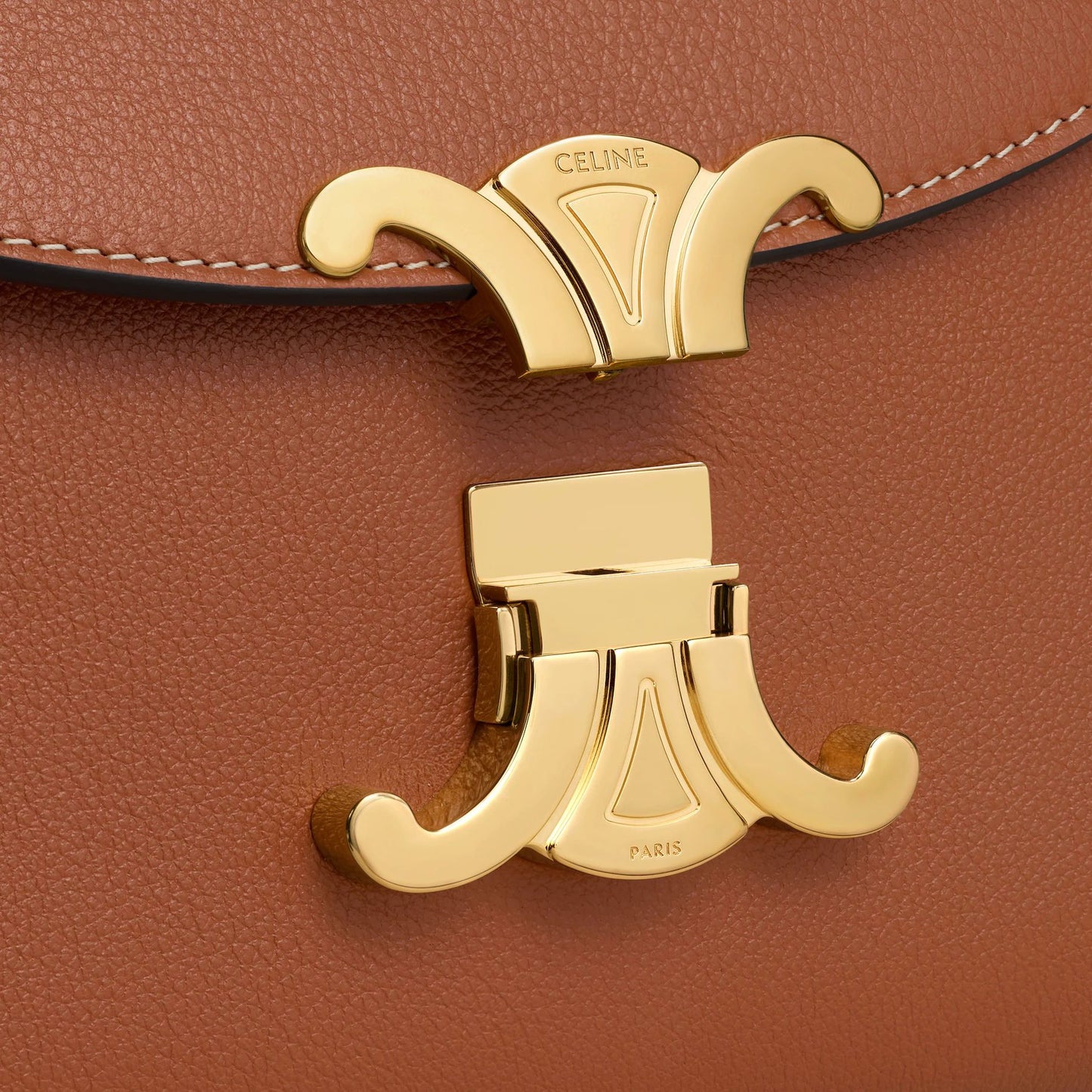 Celine Teen Nino Bag in pelle di vitello granata