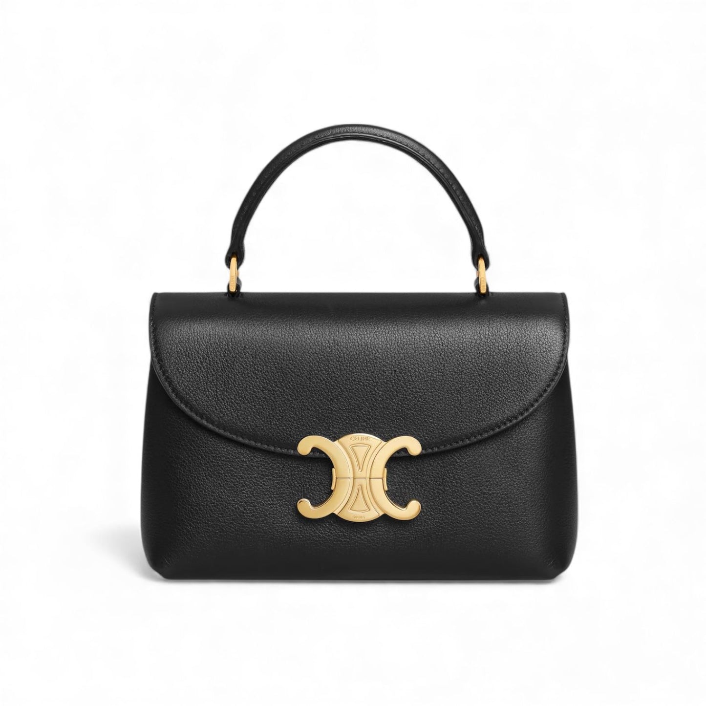 Celine Teen Nino Bag in pelle di vitello granata