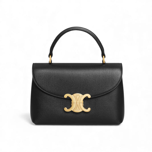 Celine Teen Nino Bag in pelle di vitello granata