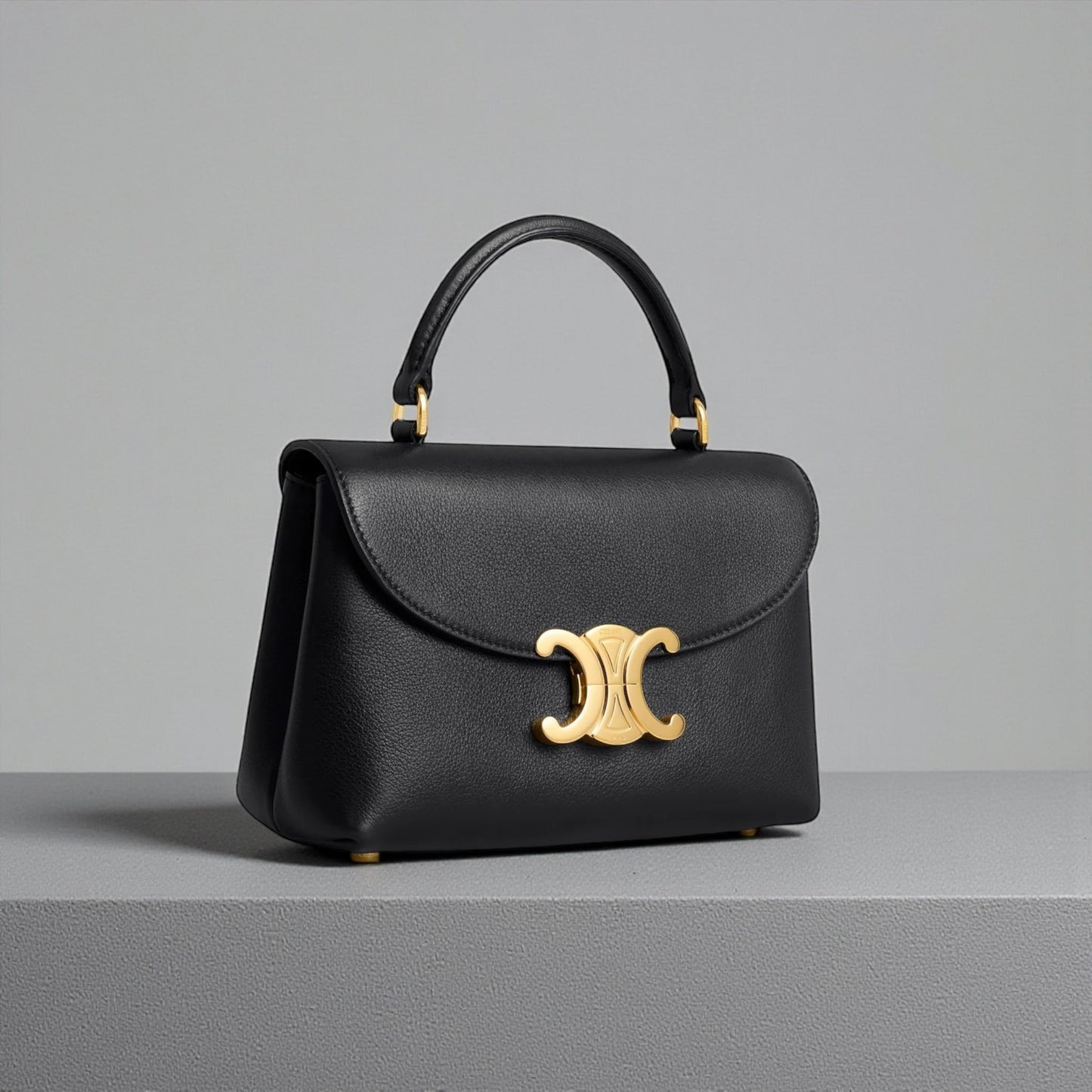 Celine Teen Nino Bag in pelle di vitello granata