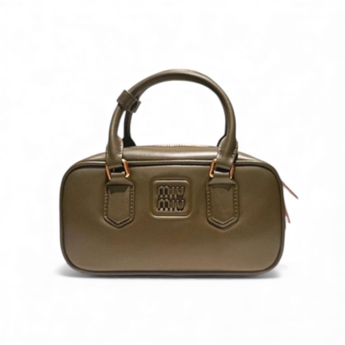 Miu Miu Arcadie Regular Bag in "Talco" Leather