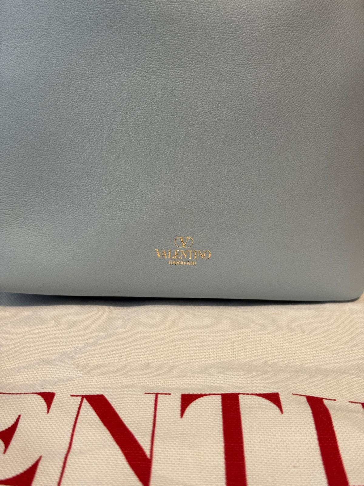 Valentino Light Blue Bucket Bag