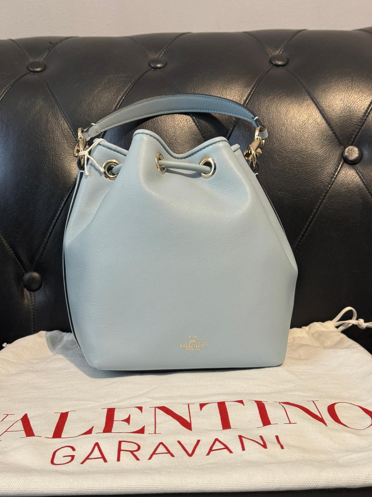 Valentino Light Blue Bucket Bag