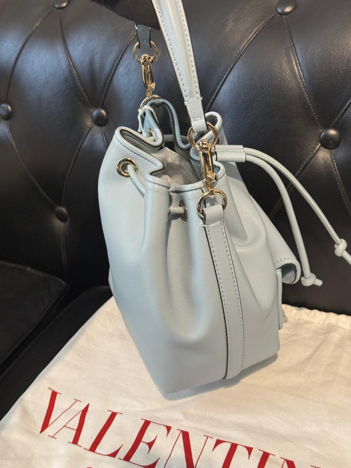 Valentino Light Blue Bucket Bag