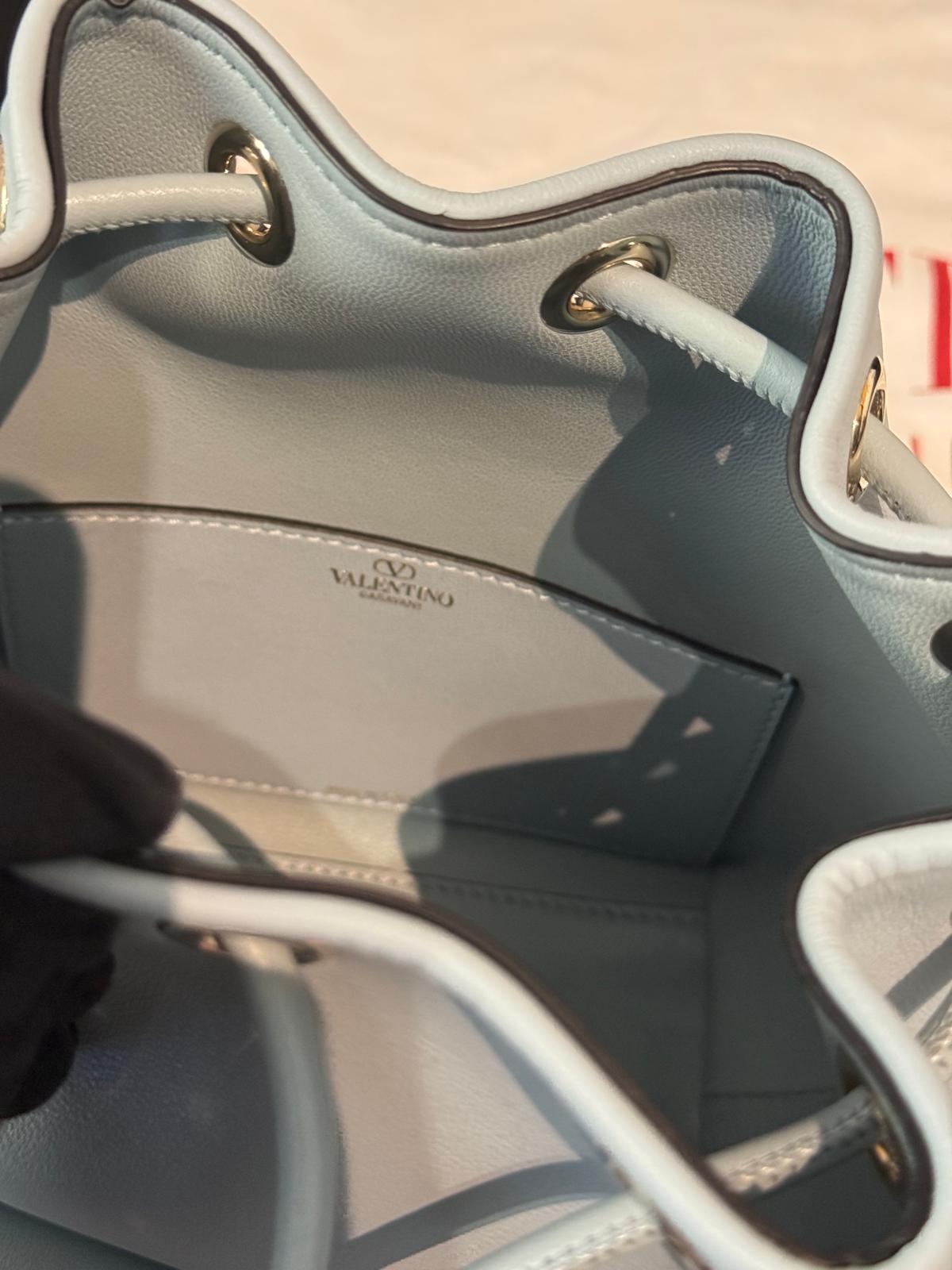 Valentino Light Blue Bucket Bag