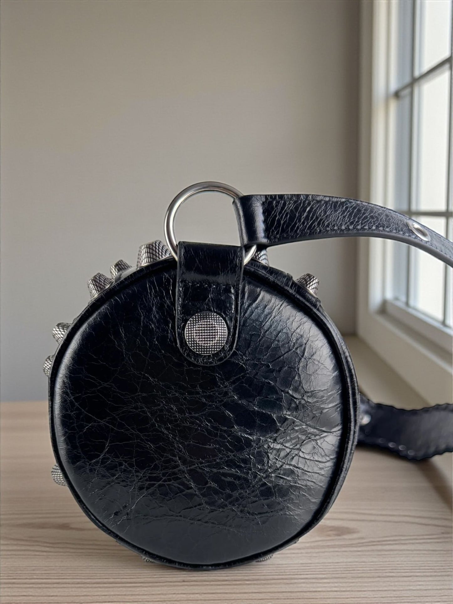 Balenciaga Le Cagole Cylinder Bag Black