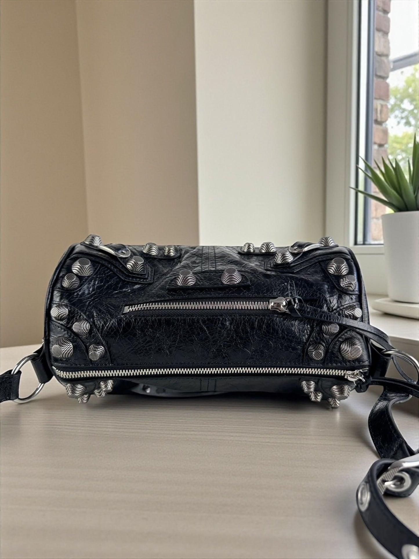 Balenciaga Le Cagole Cylinder Bag Black