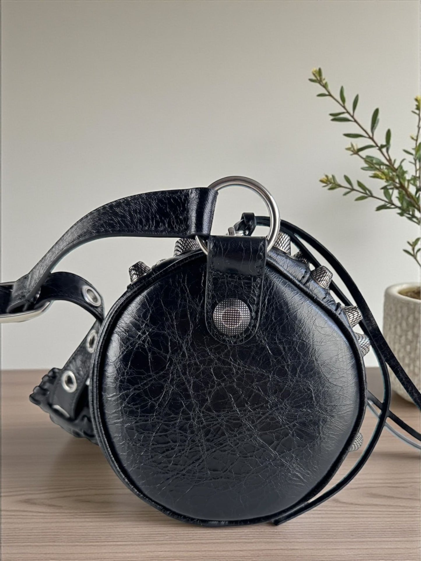 Balenciaga Le Cagole Cylinder Bag Black