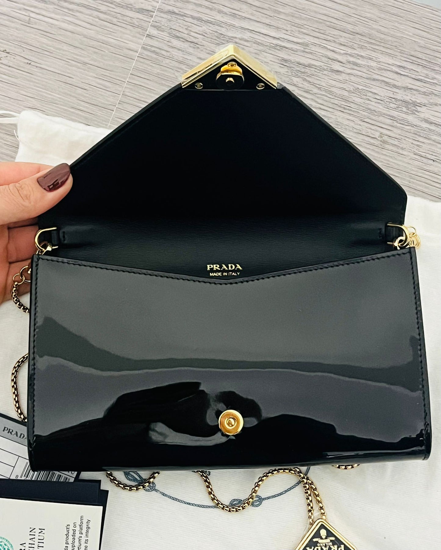 Prada Borsa in Vernice Nera