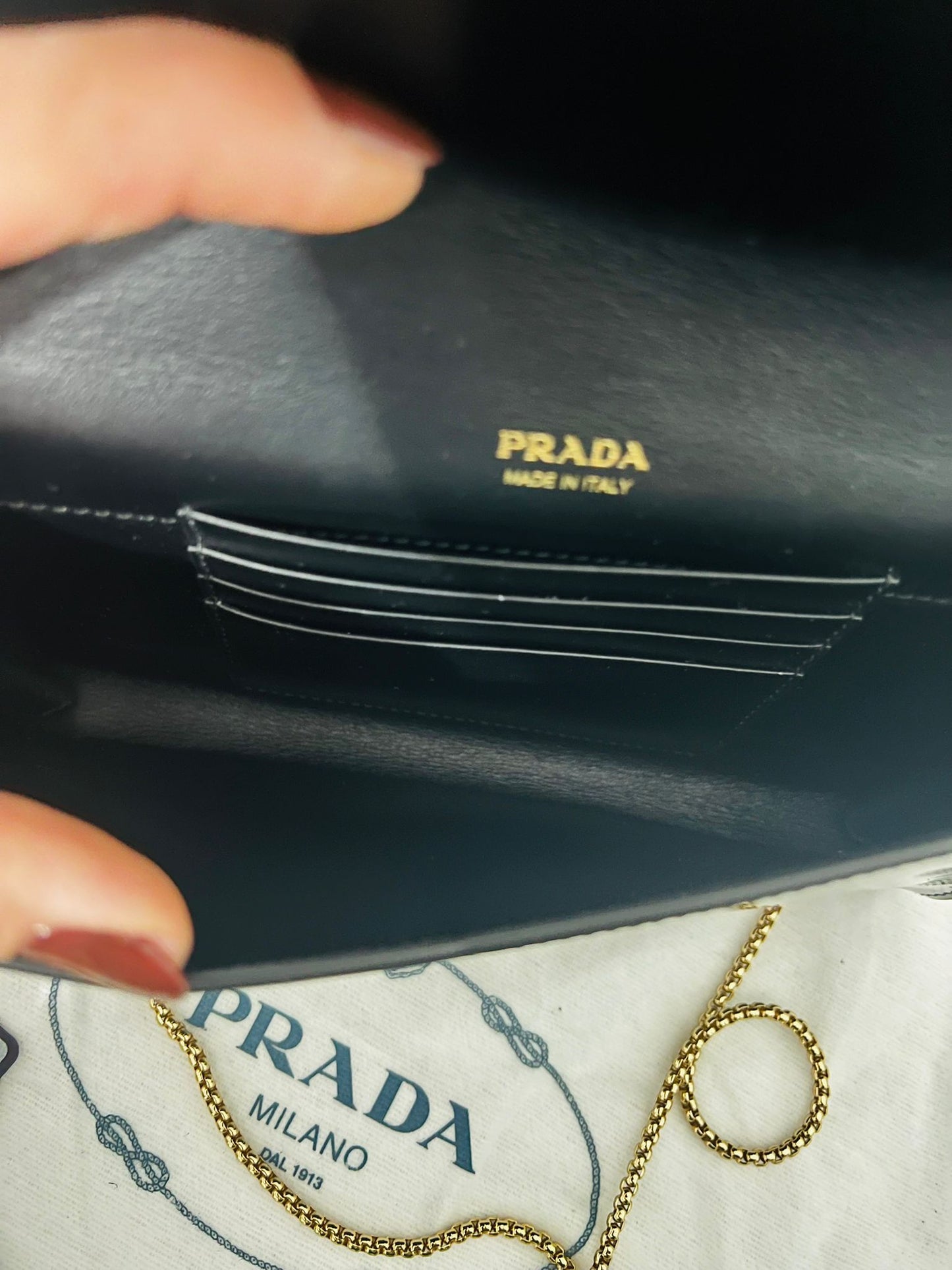 Prada Borsa in Vernice Nera