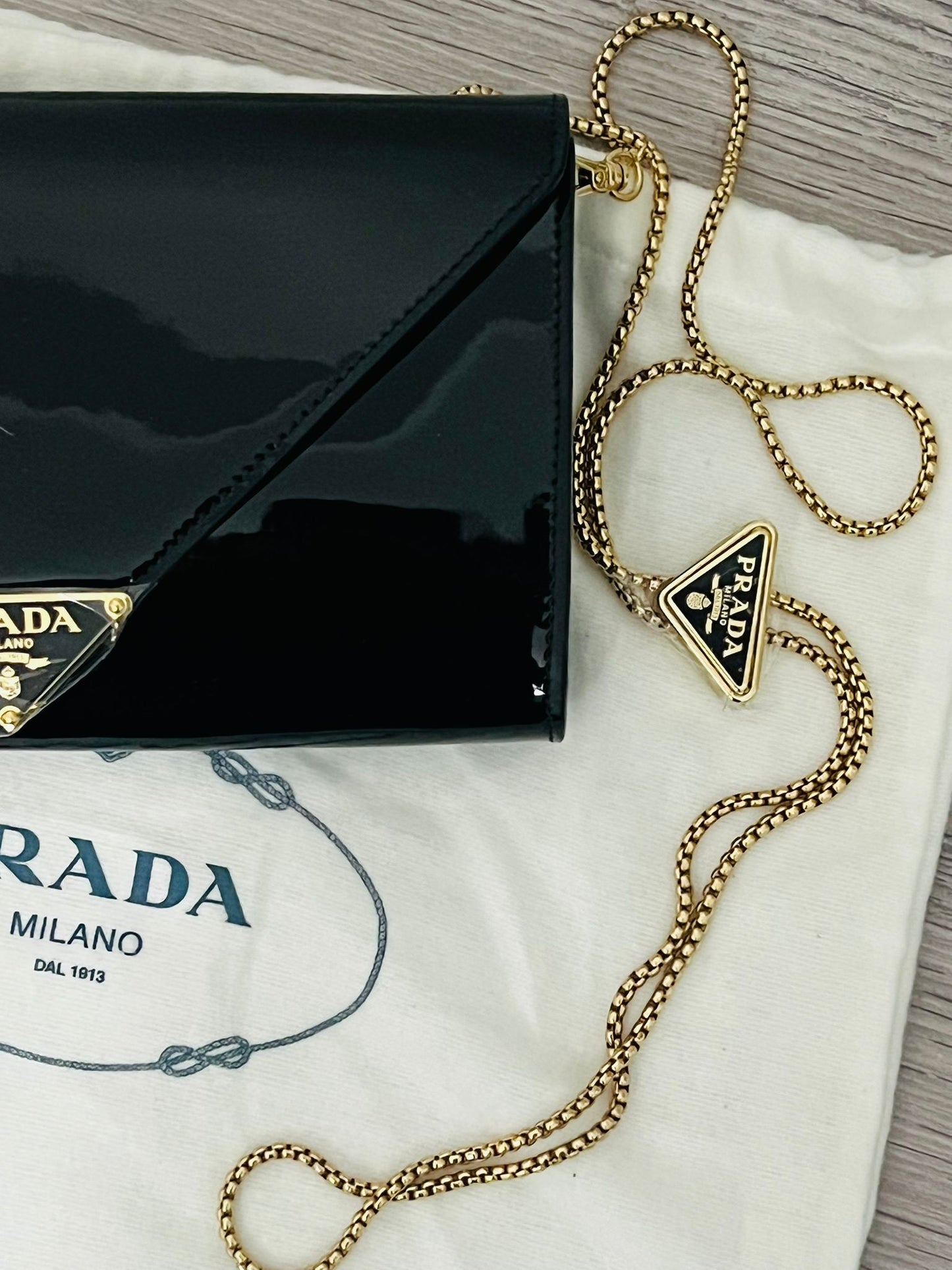 Prada Borsa in Vernice Nera