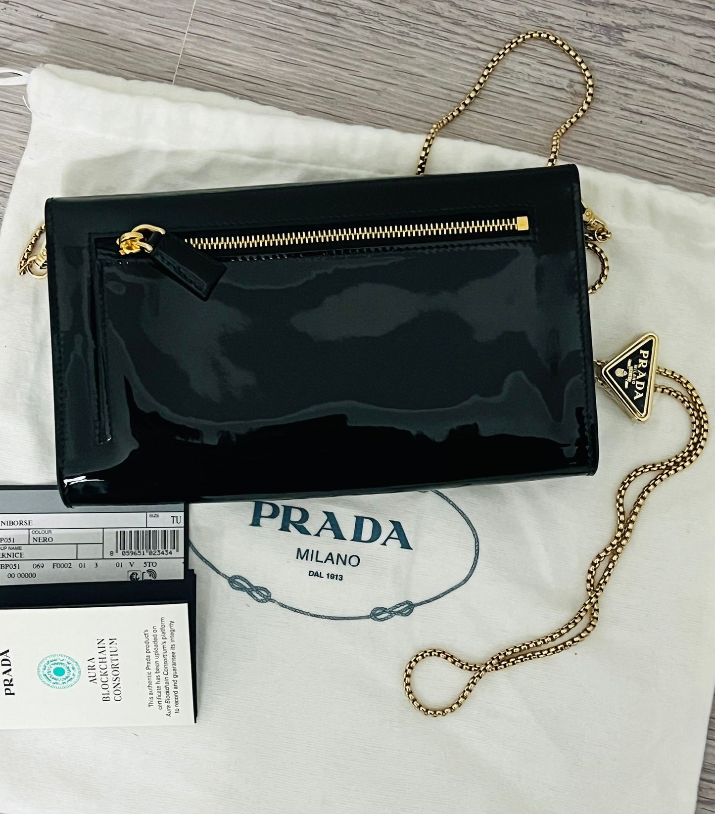 Prada Borsa in Vernice Nera