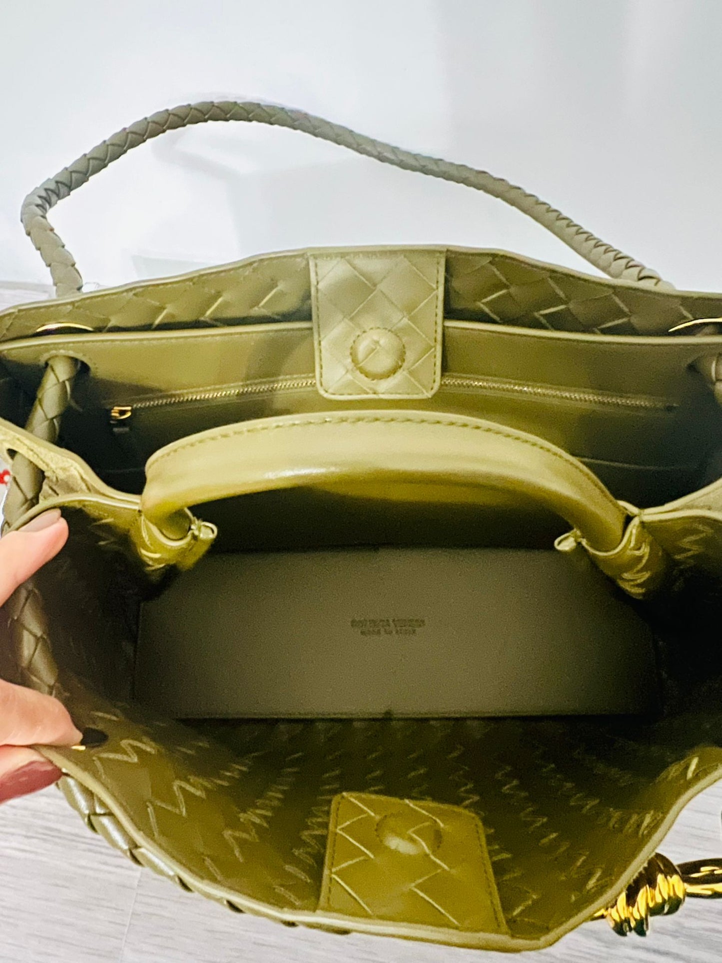 Bottega Veneta Borsa Andiamo Media – Mud