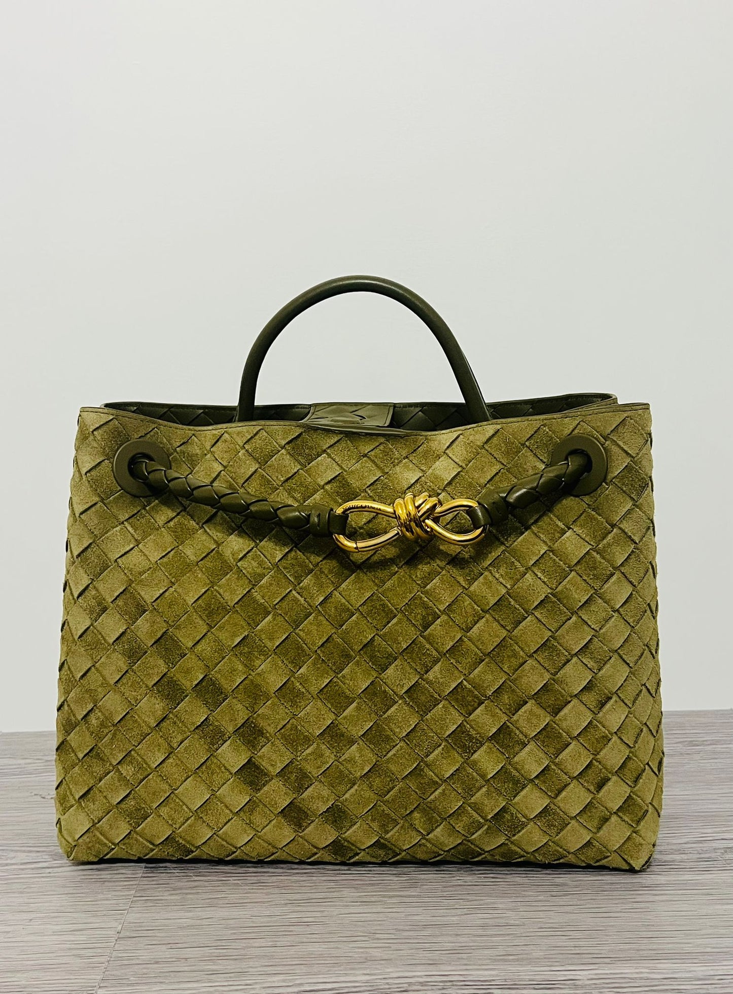 Bottega Veneta Borsa Andiamo Media – Mud