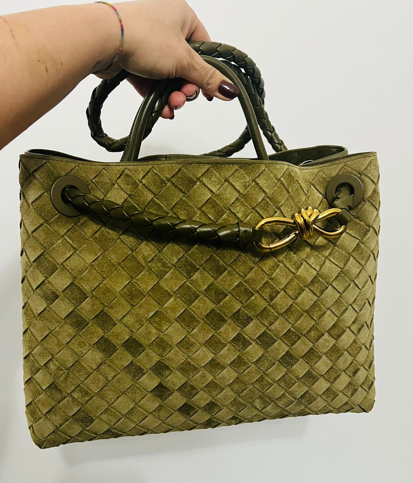 Bottega Veneta Borsa Andiamo Media – Mud