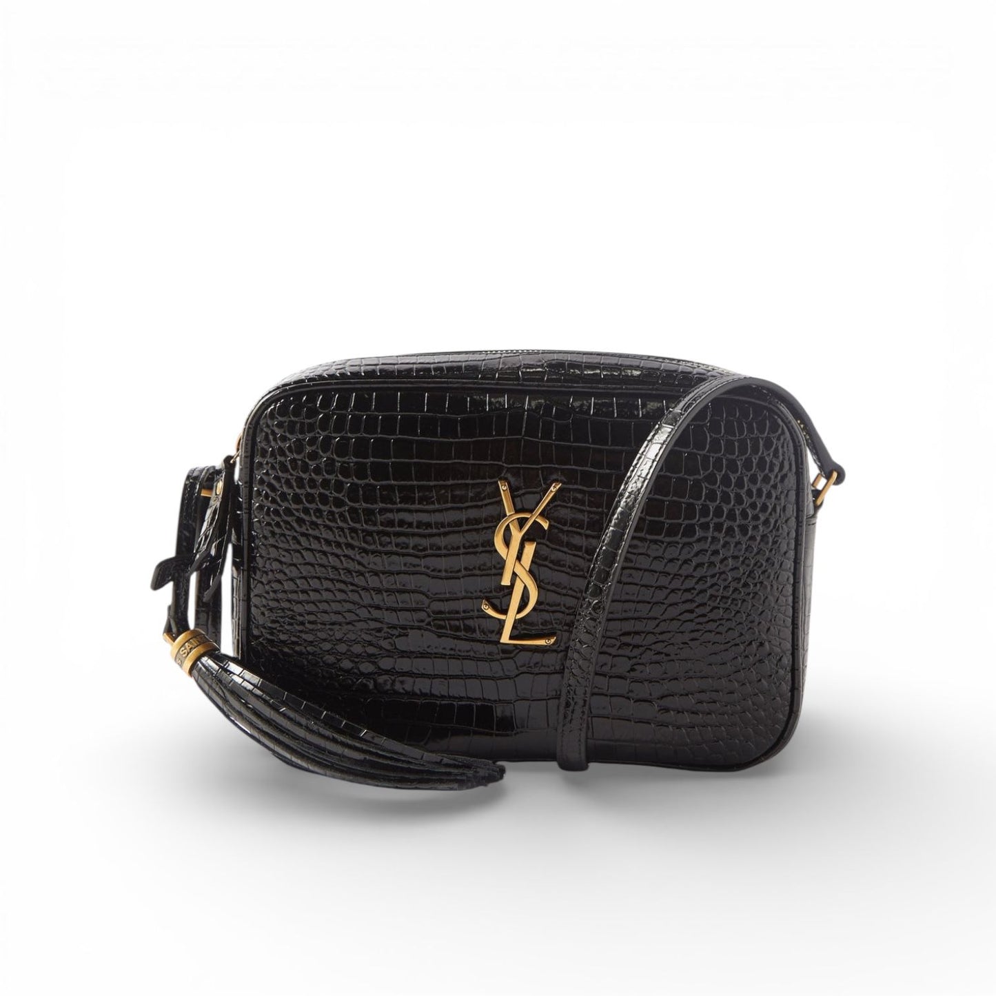 Saint Laurent Camera Bag in Vernice nera